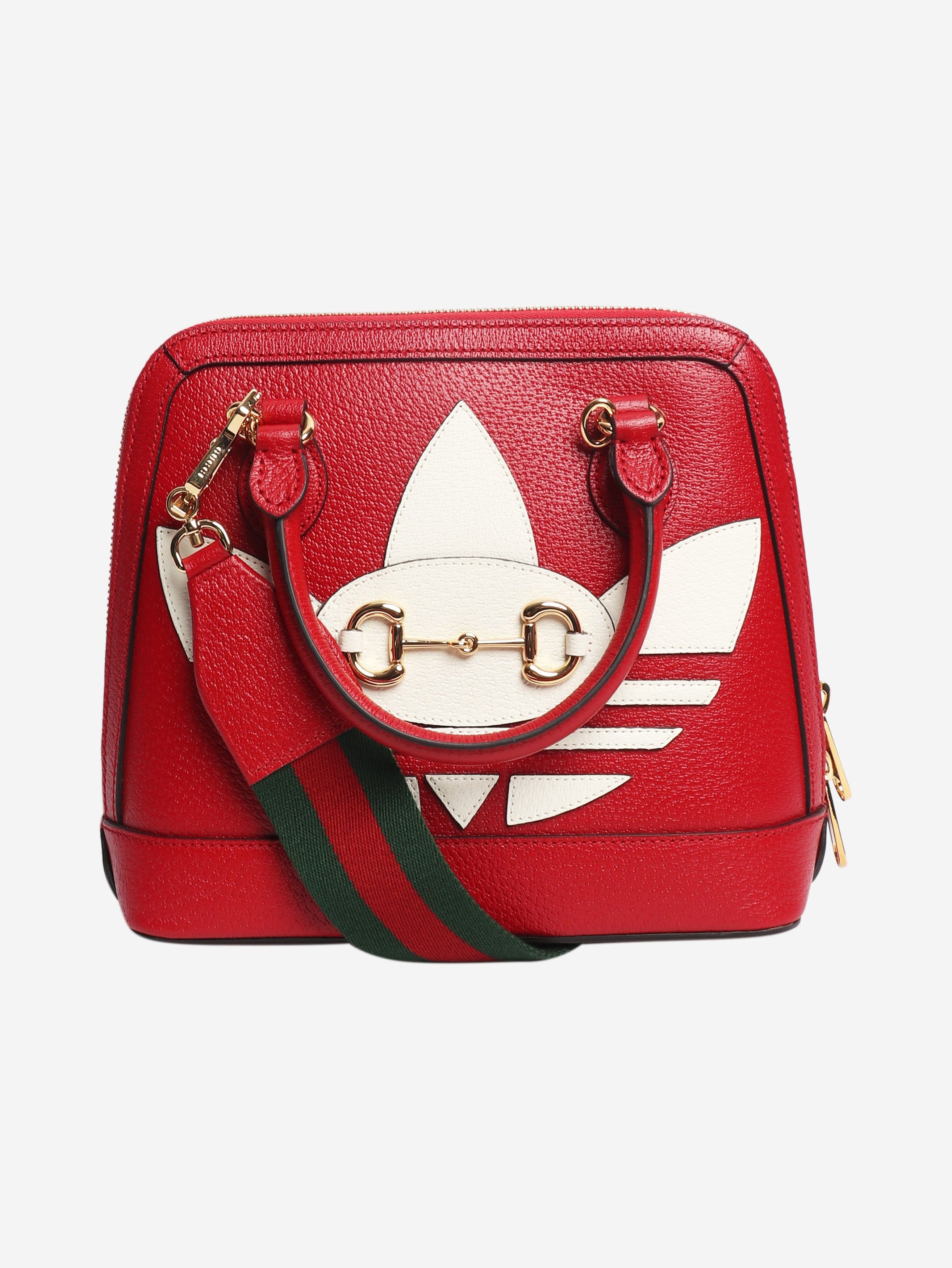 Gucci Red Horsebit 1955 leather shoulder bag Size ONE SIZE - 1 Thumbnail