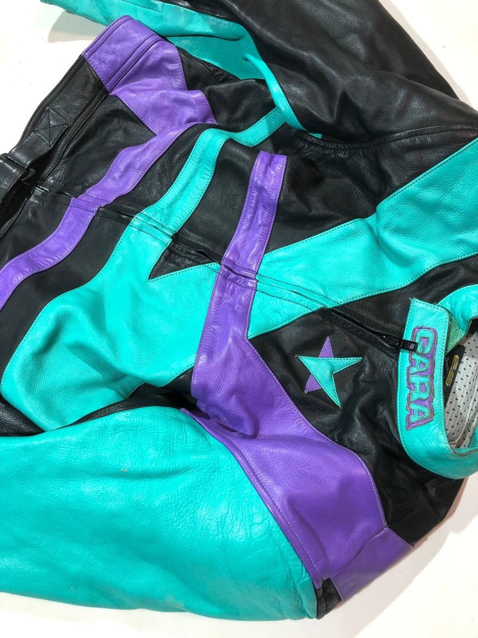 Other Cara Sugo Leather Moto Racing Jacket Vintage Size US M / EU 48-50 / 2 - 6 Thumbnail