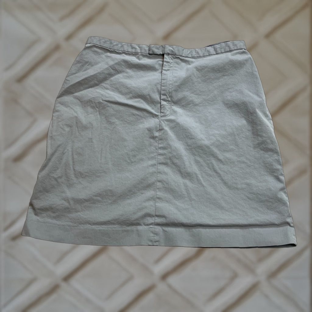 Banana Republic Banana Republic Skirt Womens 14 Gray Cotton Nylon Stretch Short Casual Solid Size 36" / US 14 / IT 50 - 1 Thumbnail