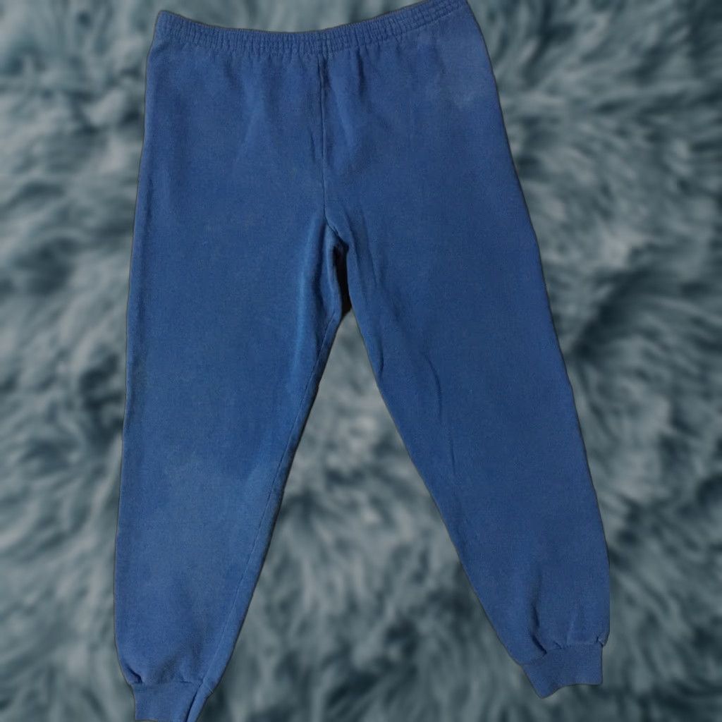 Tultex VINTAGE Tultex Sweatpants XL Blue Striped 80s 90s Distressed Activewear Men's Pants USA Grip Grunge Basketball Track Fitness Punk Retro USA Size US 36 / EU 52 - 1 Thumbnail