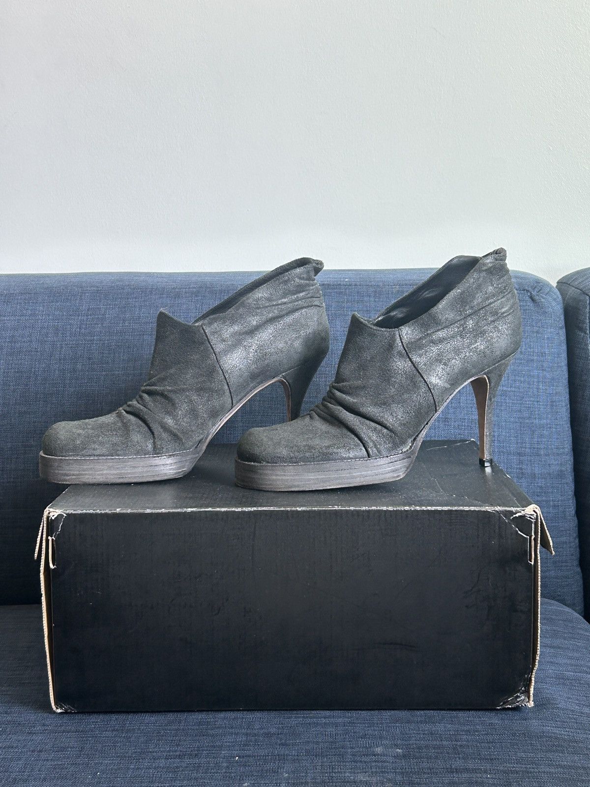 Designer × Rick Owens Rick Owens AD2004 Cinched Heels Size US 10 / IT 40 - 1 Thumbnail