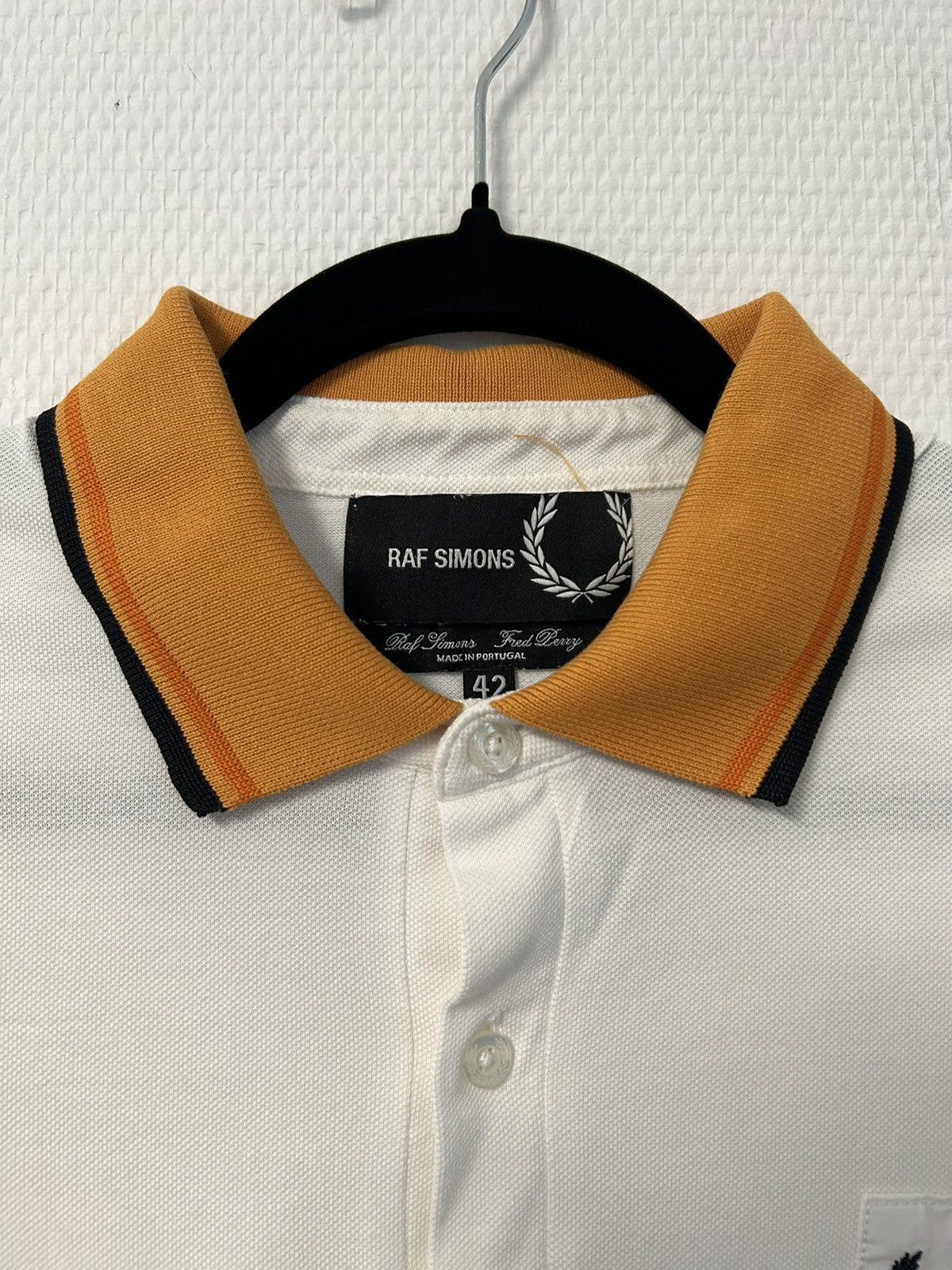 Raf Simons Raf Simons Polo Weiß Orange 🤍🧡 Size US L / EU 52-54 / 3 - 3 Thumbnail