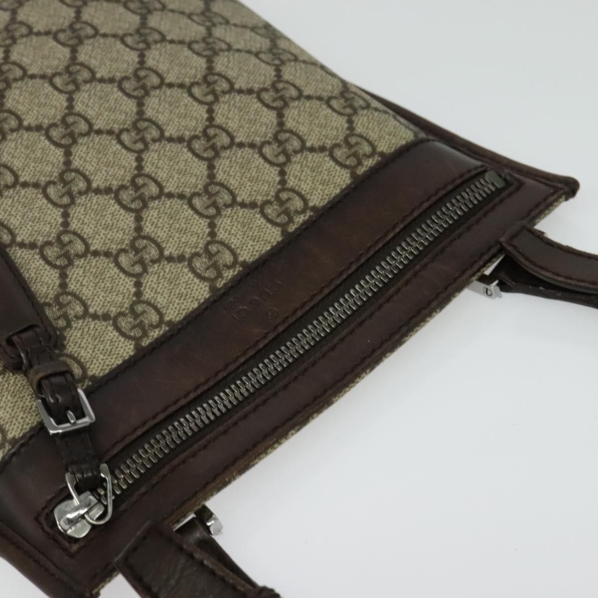 Gucci GUCCI GG Supreme Shoulder Bag Pvc Beige Silver Size ONE SIZE - 6 Thumbnail