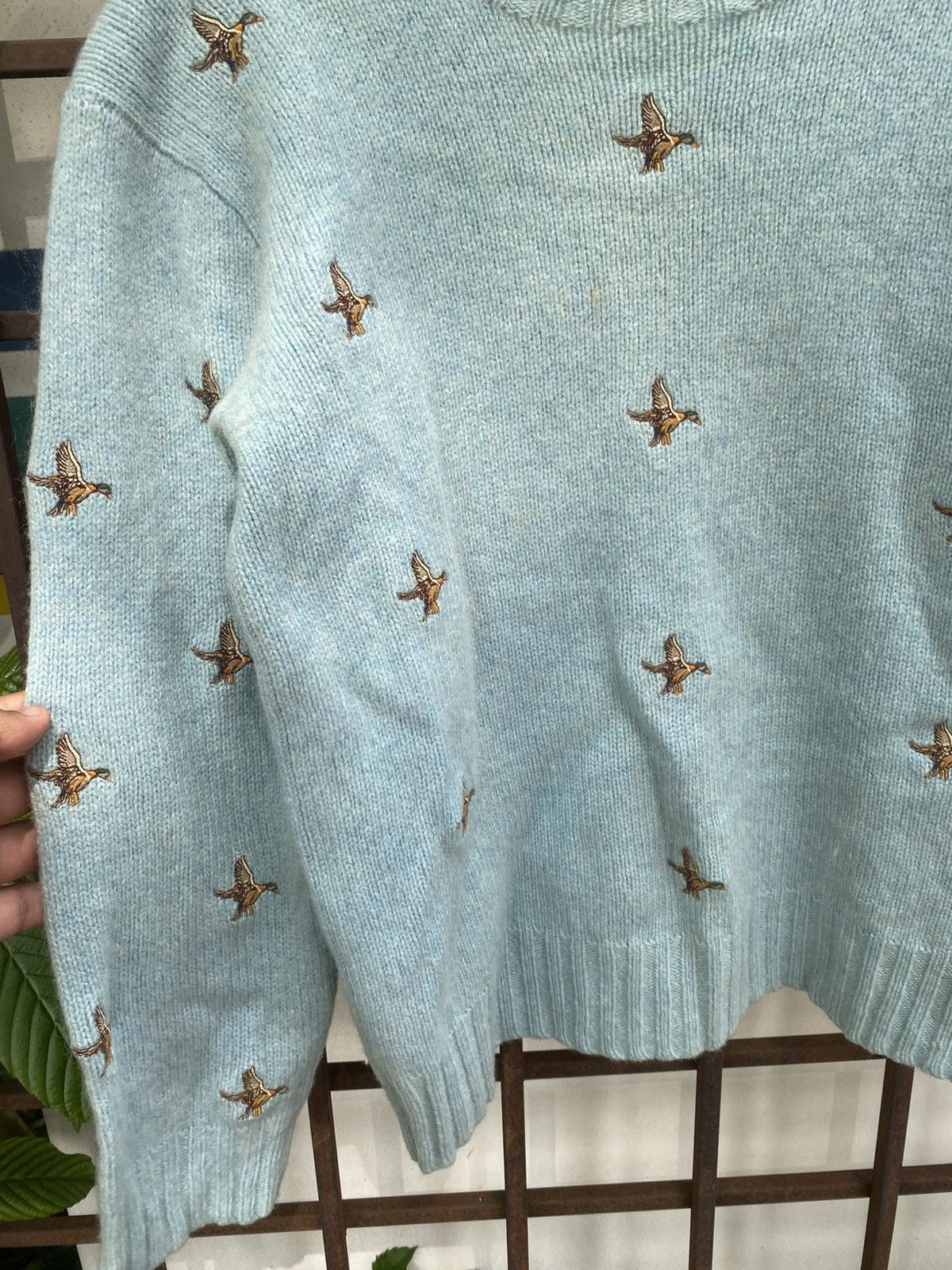 Polo Ralph Lauren Polo Ralph Lauren Embroidered Duck Hunting Wool Sweaters Size L / US 10 / IT 46 - 3 Thumbnail