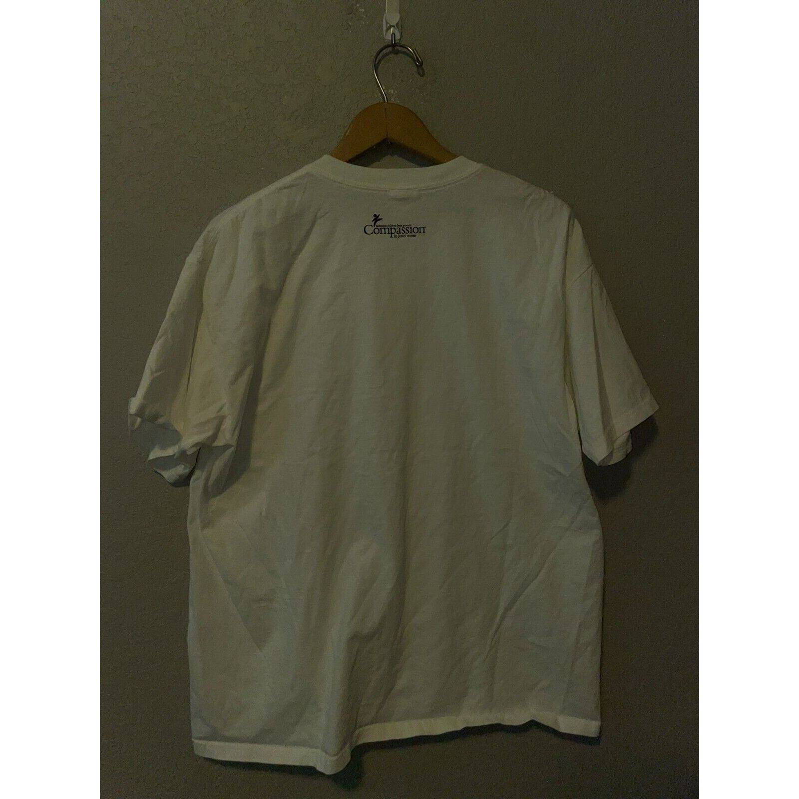 Anvil Vintage Jesus Shirt Help Fight The Global Food Crisis Tee XL Size US XL / EU 56 / 4 - 5 Thumbnail