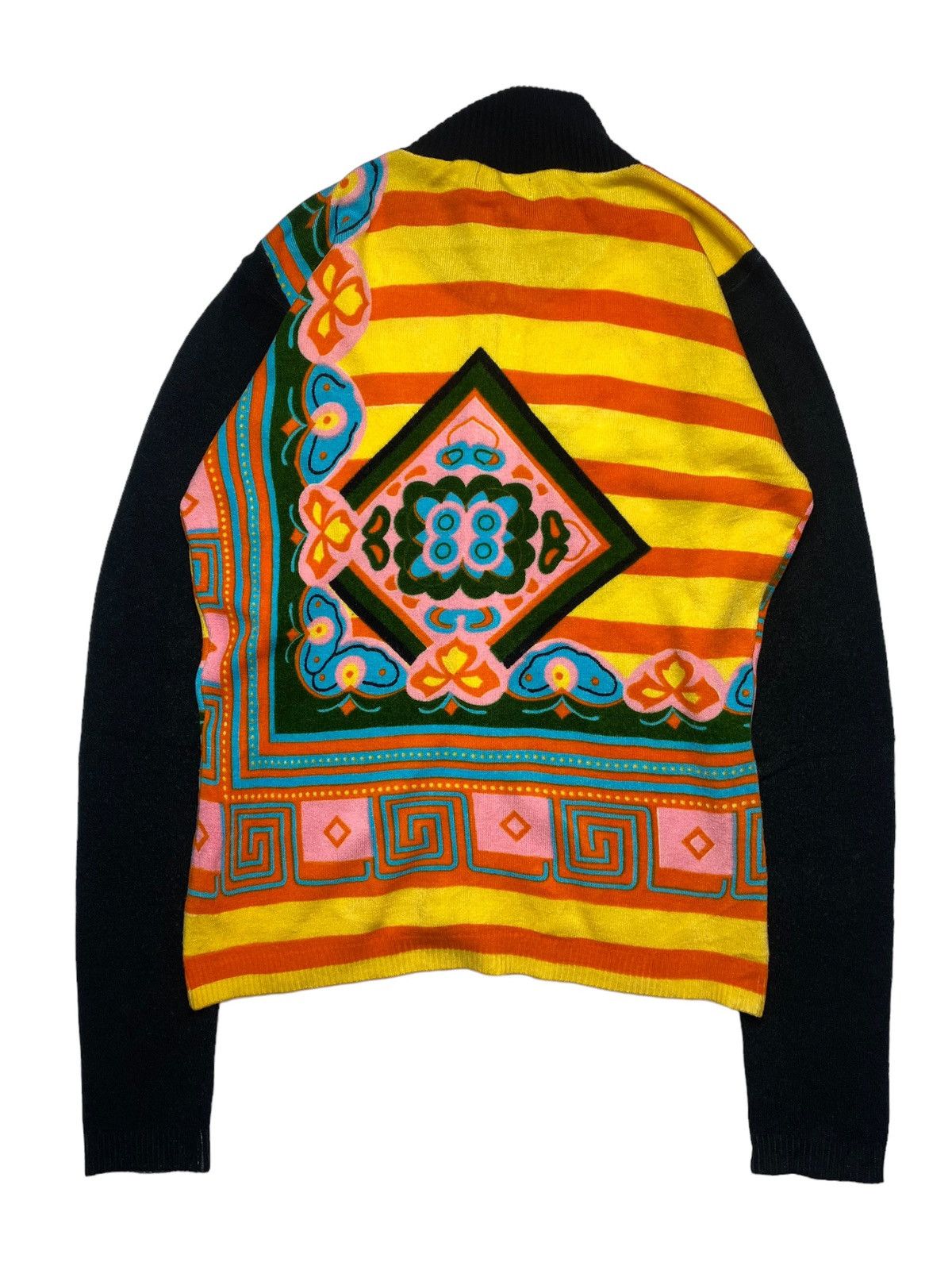 Custo Barcelona 2000s Custo Barcelona - Etnic Track Knitted Jacket Size L / US 10 / IT 46 - 2 Thumbnail