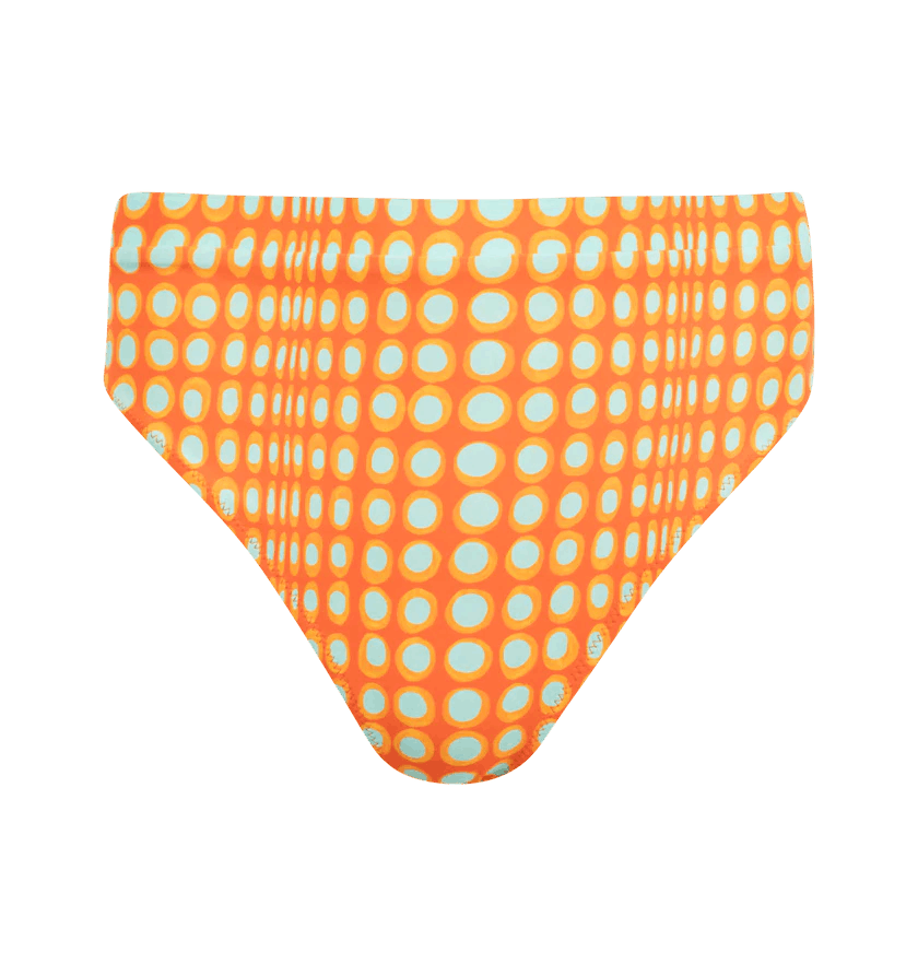 Christopher John Rogers o1h1sh11225 Wiggle Dot Bikini Bottom in Orange Size 28" / US 6 / IT 42 - 1 Thumbnail