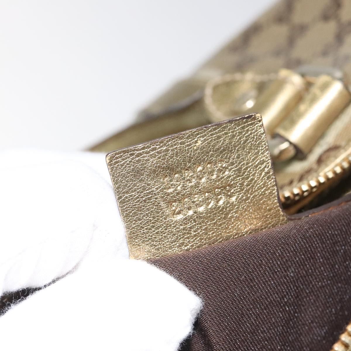 Gucci GUCCI GG Crystal Boston Bag Beige Size ONE SIZE - 22 Thumbnail