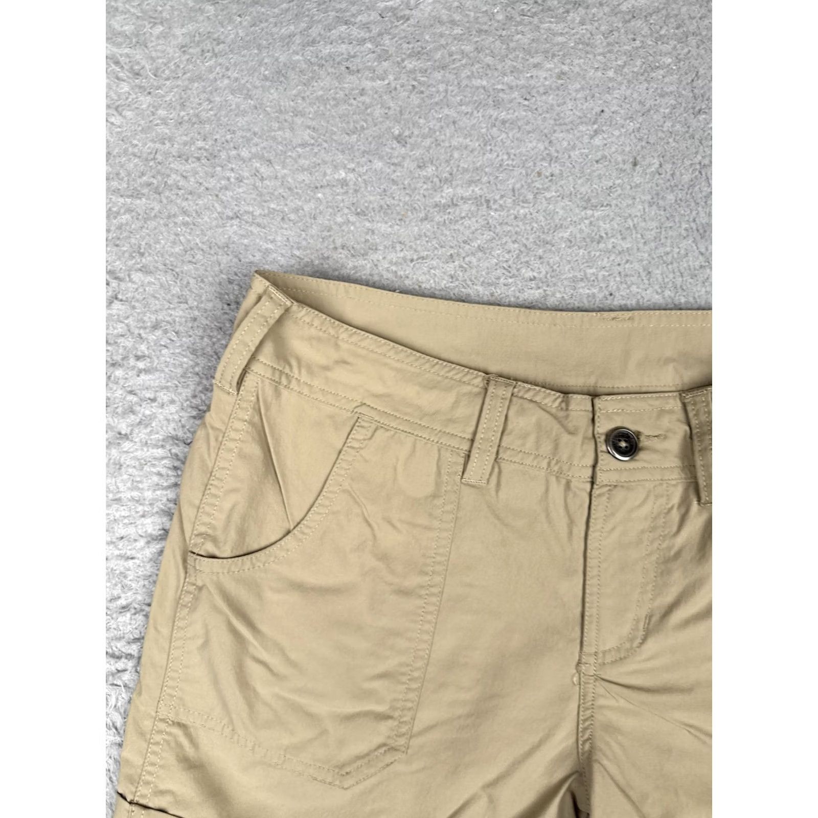 The North Face The North Face Womens Shorts Chino Nylon Stretch Hiking Outdoor Beige 6 Regular Front Zip Pocket Mens Womens Boys Girls Size 28" / US 6 / IT 42 - 4 Thumbnail