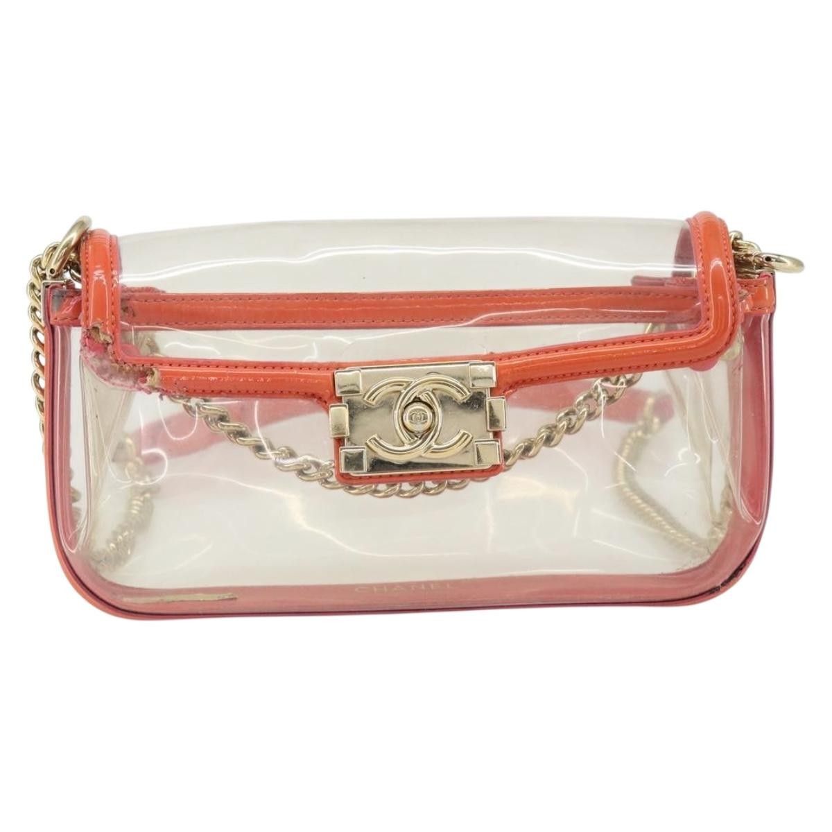 Chanel Chanel Chain Shoulder Bag Vinyl Clear Gold CC Size ONE SIZE - 2 Thumbnail