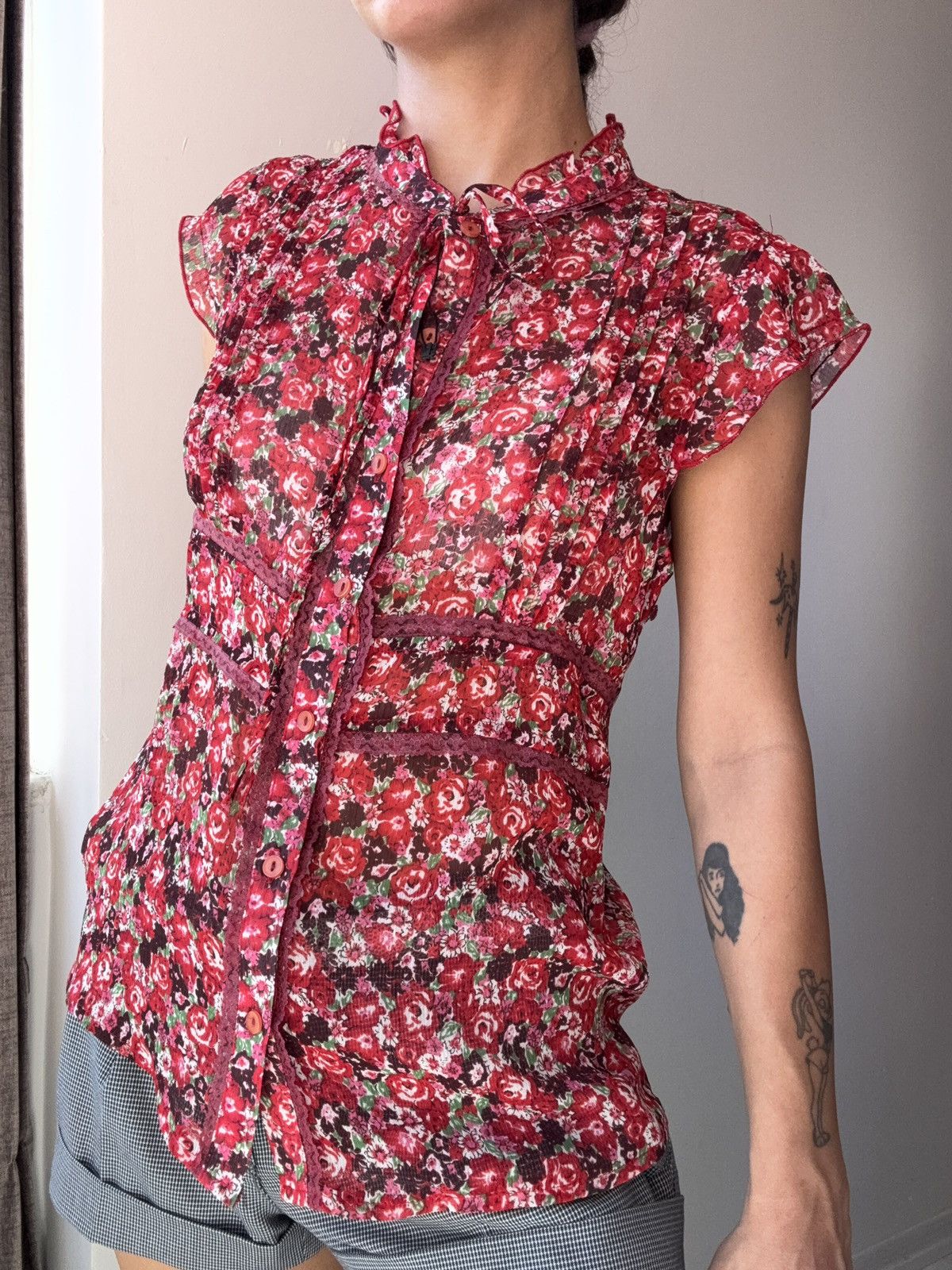 Vintage y2k blouse Size M / US 6-8 / IT 42-44 - 1 Thumbnail