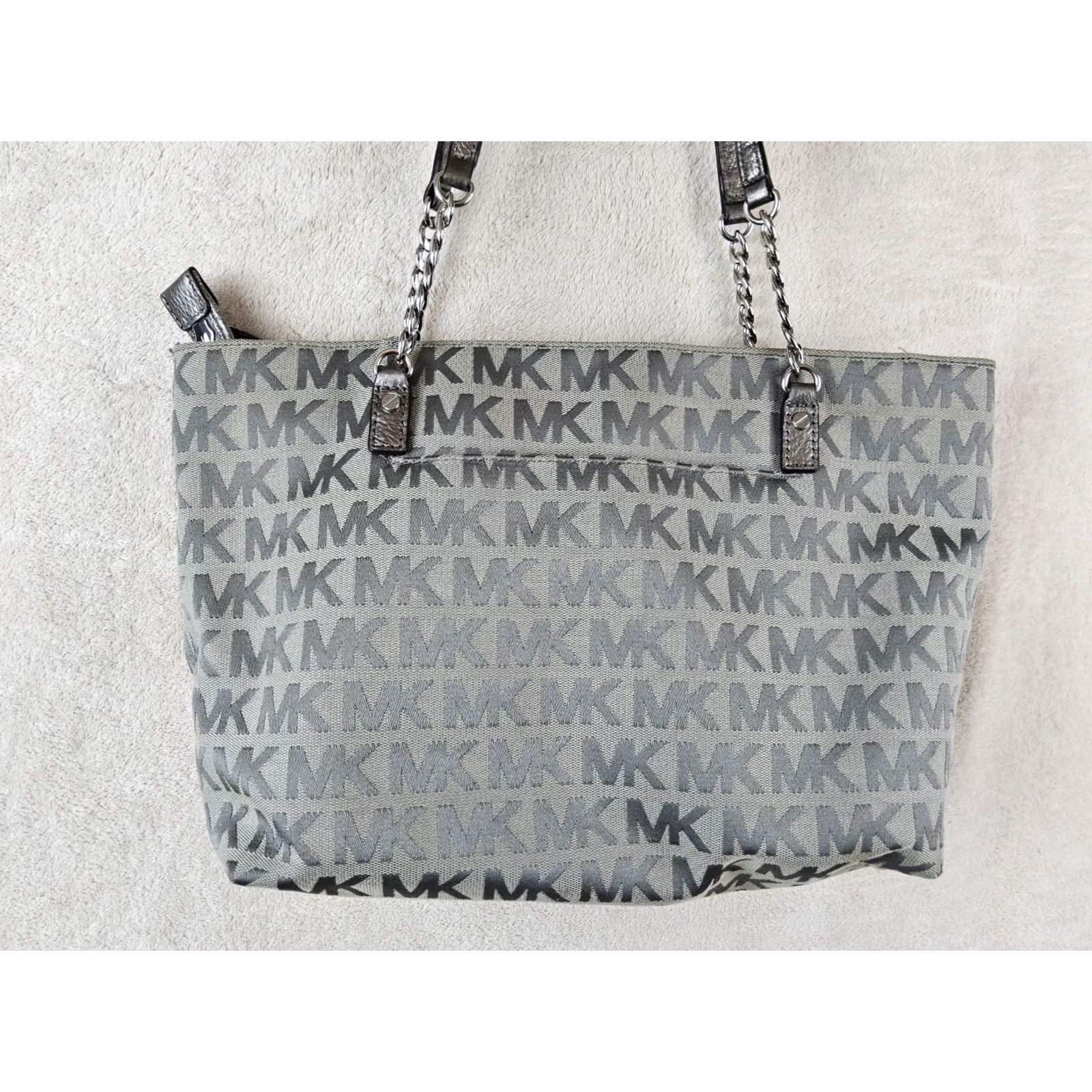 Michael Kors Michael Kors Tote Women Canvas Multicolor Purse Handbag MK Double Handles Shoulder Bag Size ONE SIZE - 7 Thumbnail