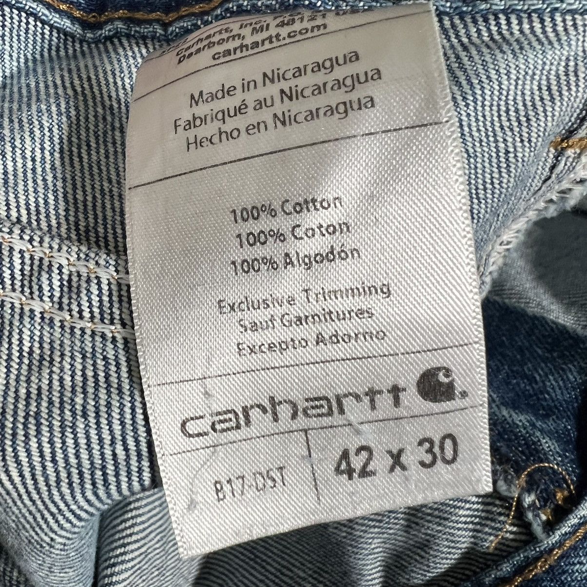 Carhartt Carhartt Jeans 38x29 Mens 100% Cotton Tapered Leg Workwear Size US 38 / EU 54 - 7 Thumbnail