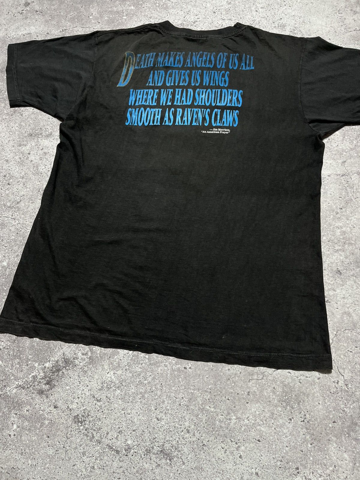 Band Tees Vintage 90's "PÈRE-LACHAISE NOT DEAD MORRISON PARIS FRANCE" Size US L / EU 52-54 / 3 - 12 Thumbnail