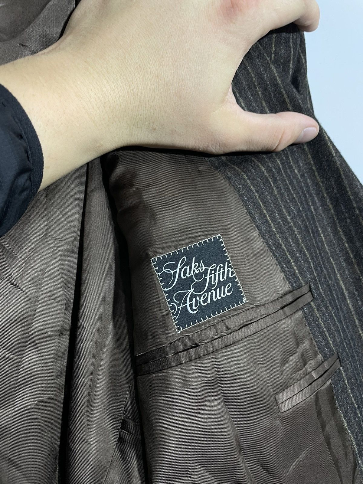 Canali Canali brown striped wool blazer size 56R Size 54R - 13 Thumbnail