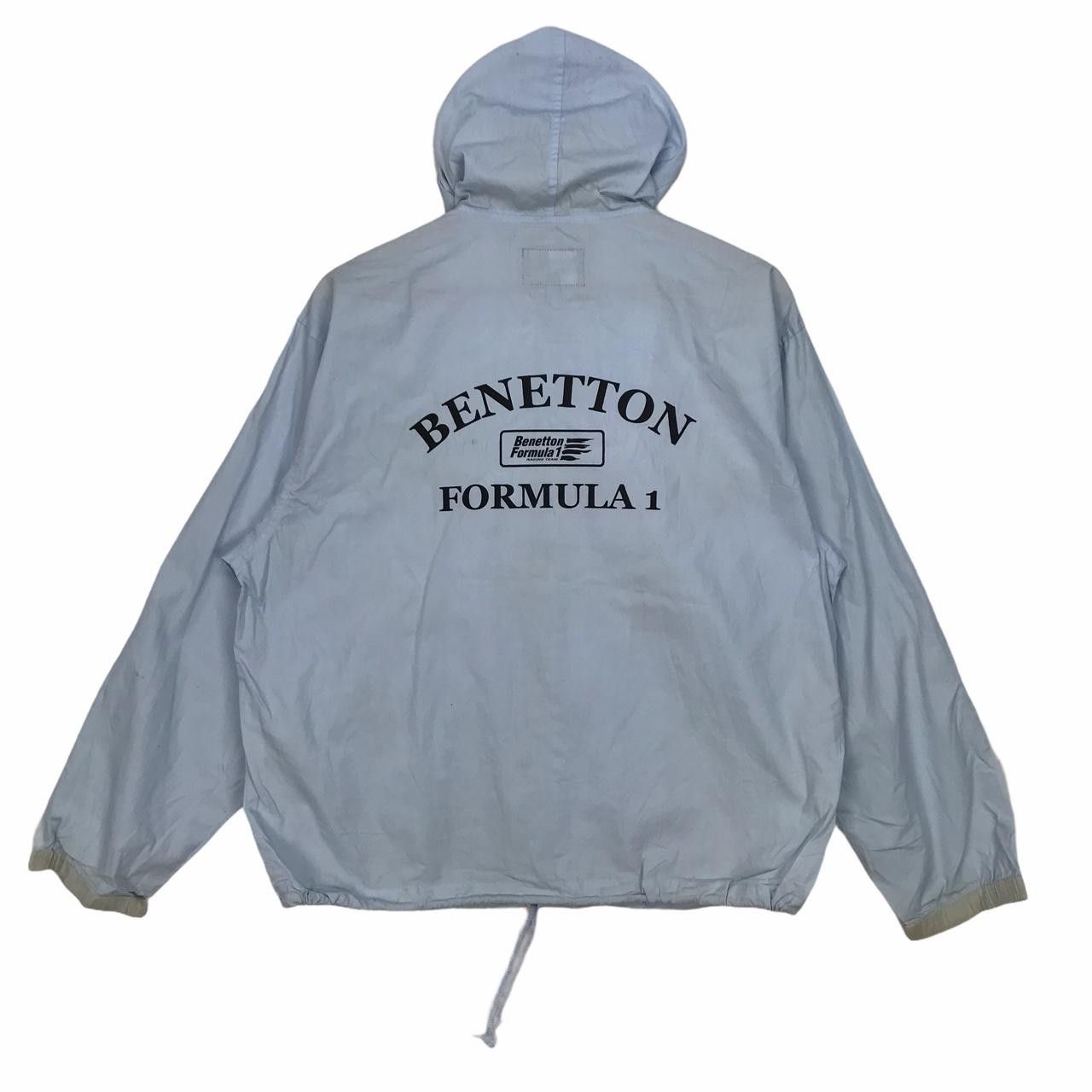 Benetton Vintage BENETTON FORMULA 1 Racing Team Zip Up Blue Hoodie Size US L / EU 52-54 / 3 - 3 Thumbnail