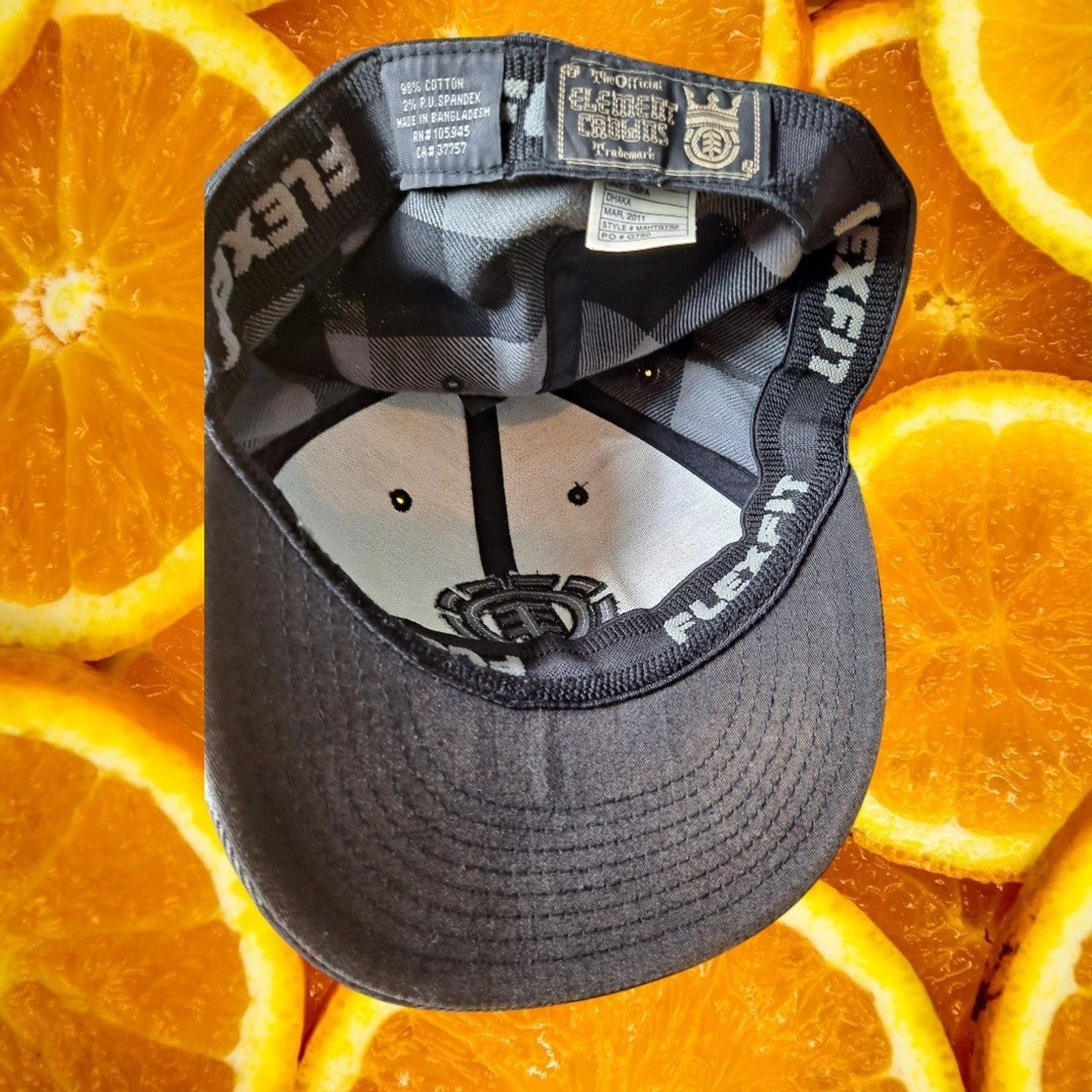 Element Element Flexfit Hat Plaid OSFA Baseball Cap Skateboarder Size ONE SIZE - 8 Thumbnail