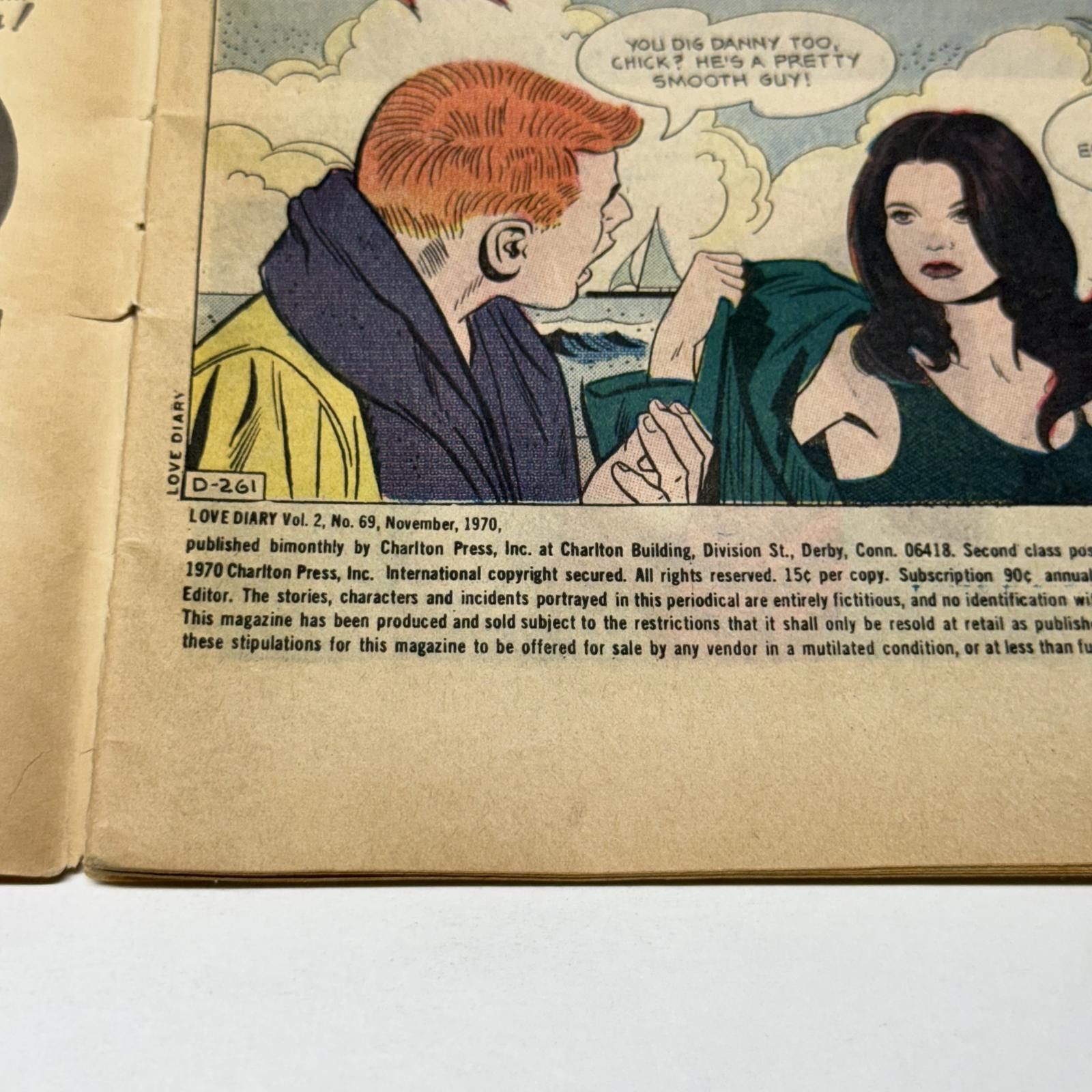 Other Vtg 1970 Charlton Comics Love Diary Vol 2 #69 Rare 15 Cents Size ONE SIZE - 8 Thumbnail