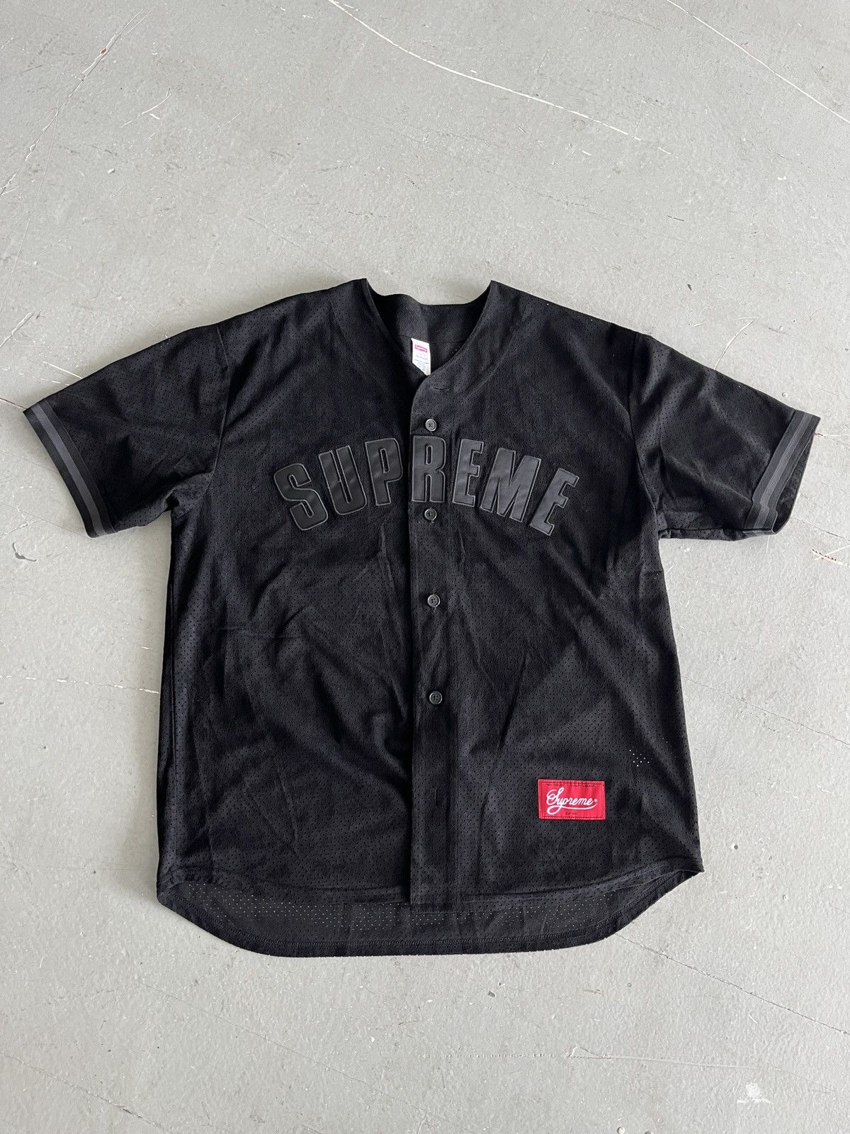 Supreme Ultrasuede Mesh Baseball Jersey (unisex)
