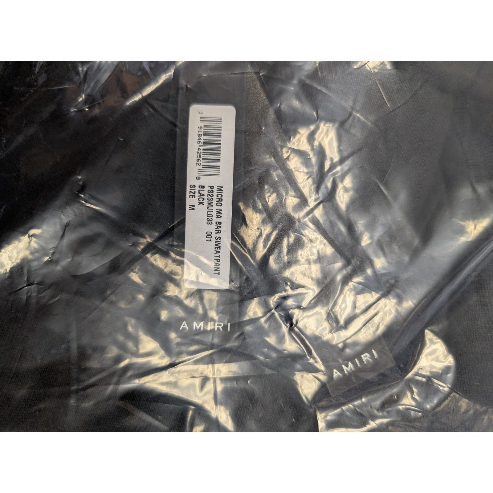 Amiri o1rshd1 Micro MA Bar Sweatpant in Black Size US 32 / EU 48 - 14 Thumbnail