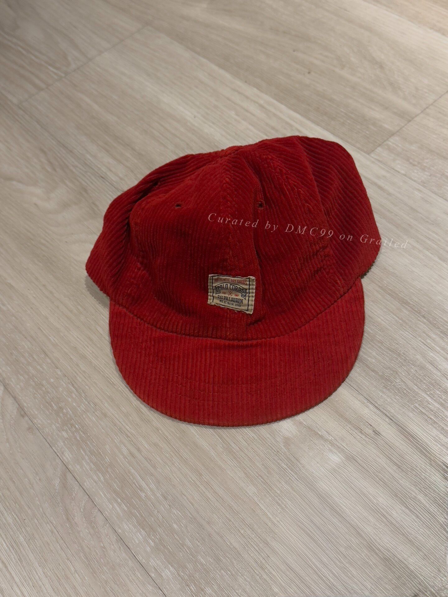 RRL Ralph Lauren Polo Ralph Lauren 90s Red Corduroy Cap XL Size ONE SIZE - 1 Thumbnail