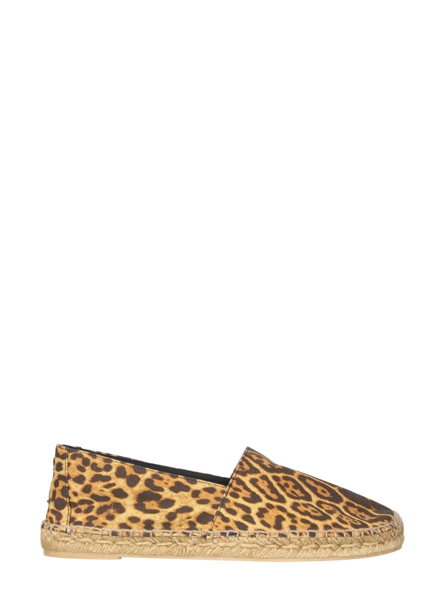 Saint Laurent Paris o1s1wg111024 Embroidered Espadrilles Leopard-Print Canvas Size US 5.5 / IT 35.5 - 1 Thumbnail