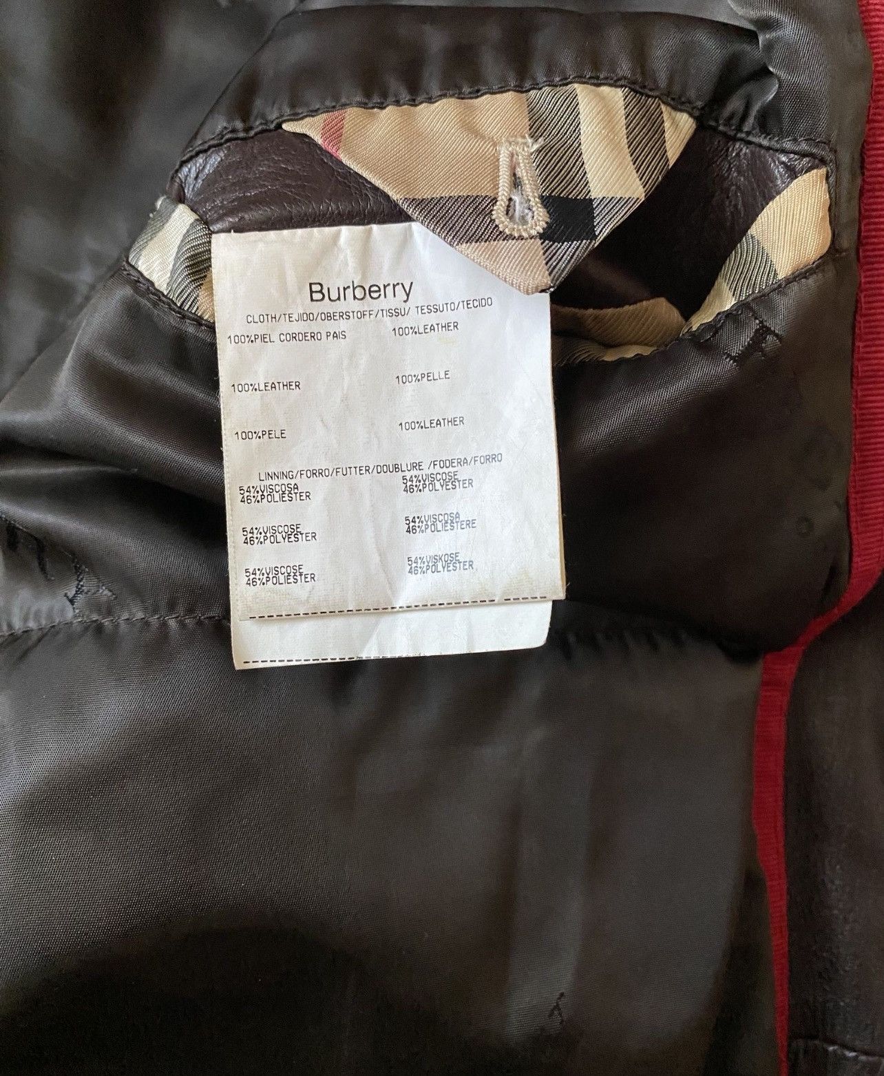 Burberry Burberry Black Leather Jacket Size US L / EU 52-54 / 3 - 8 Thumbnail