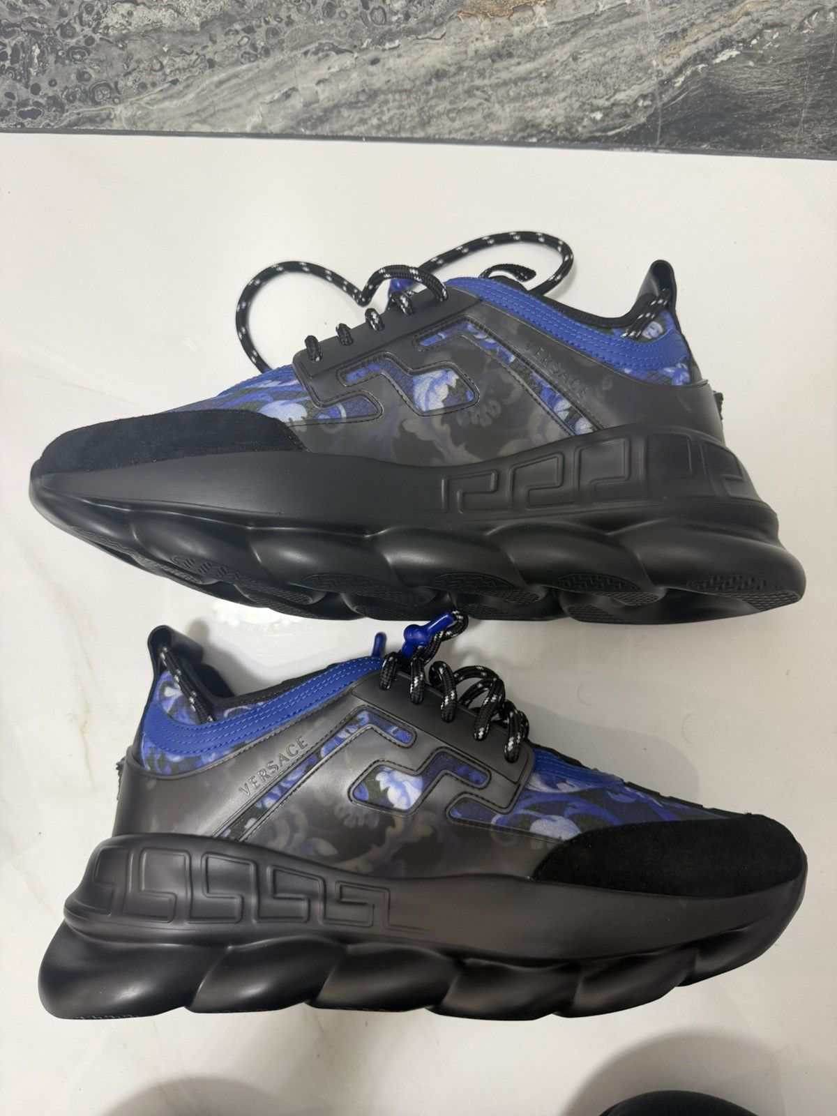 Versace Versace Chain Reaction Blue Barq Sneakers Size 45 Brand New Size US 12 / EU 45 - 3 Thumbnail