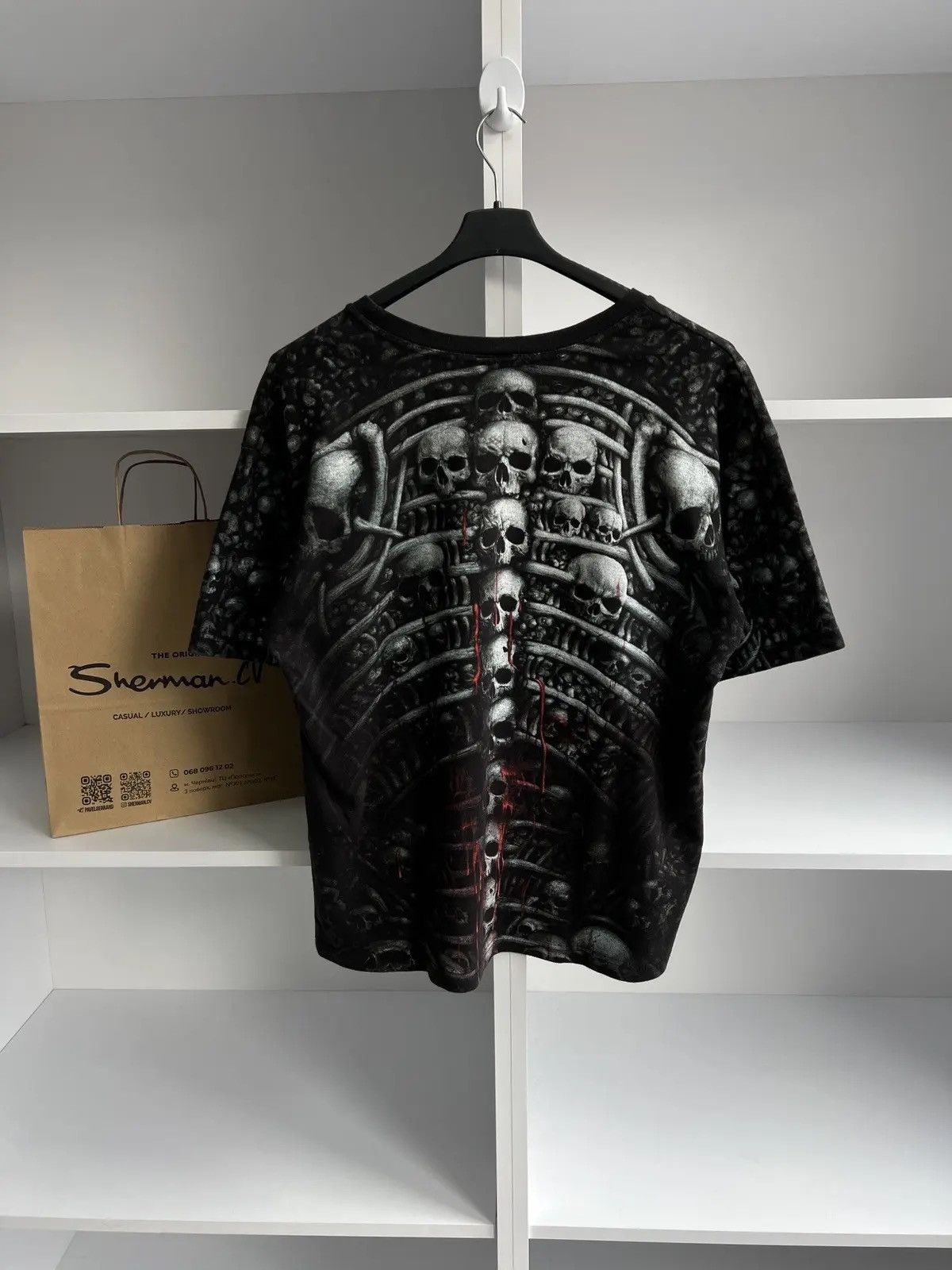 Band Tees × Vintage Vintage Spiral Y2k Skull Ed Hardy Style tee Size US XL / EU 56 / 4 - 8 Thumbnail