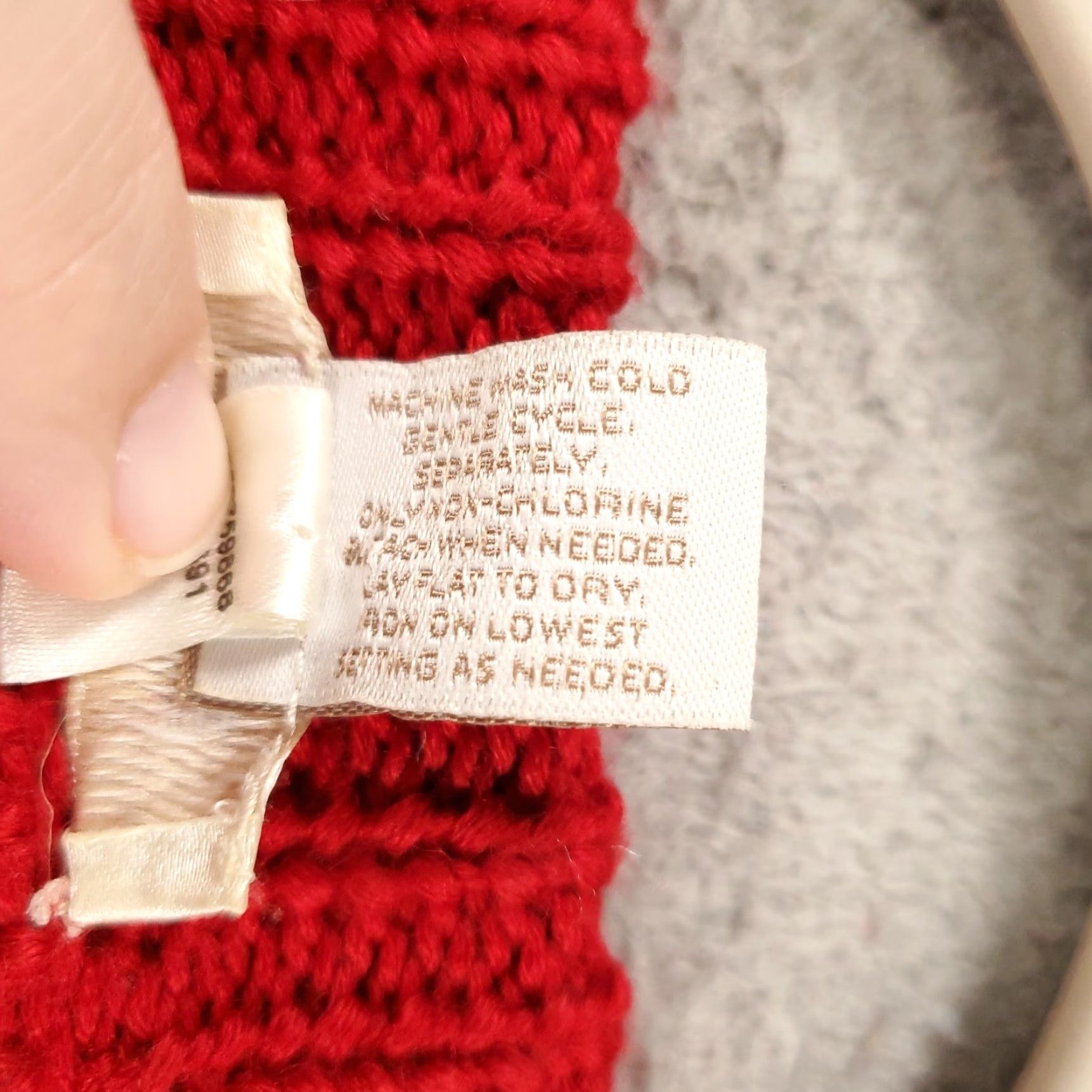 Vintage Chicos Sweater Womens Large Red Chunky Knit 3 Button Up Wool Blend 2 Size L / US 10 / IT 46 - 6 Thumbnail