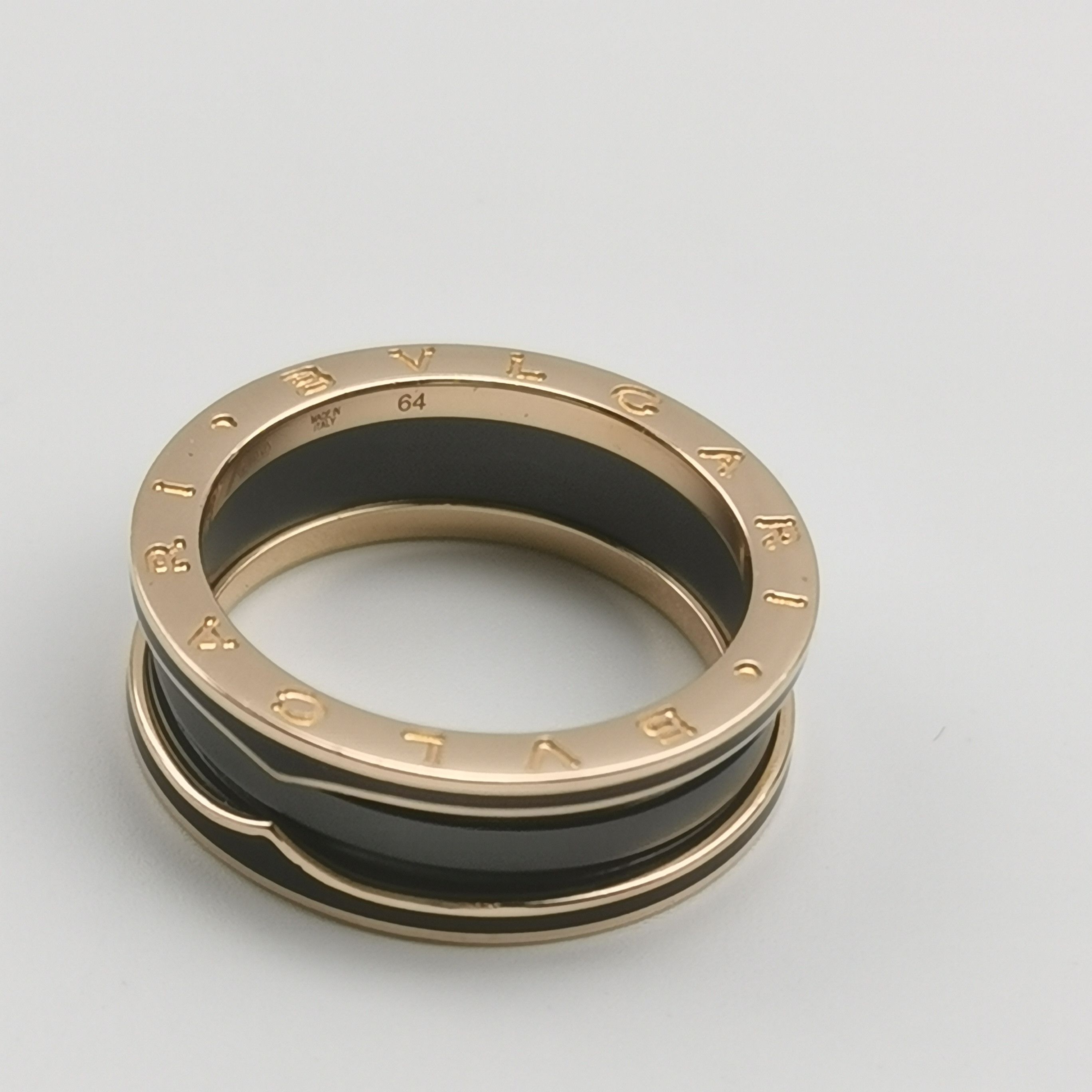 Bvlgari Bvlgari B.Zero 118K Rose Gold Ceramic Spiral Ring Size 23 - Size ONE SIZE - 8 Thumbnail