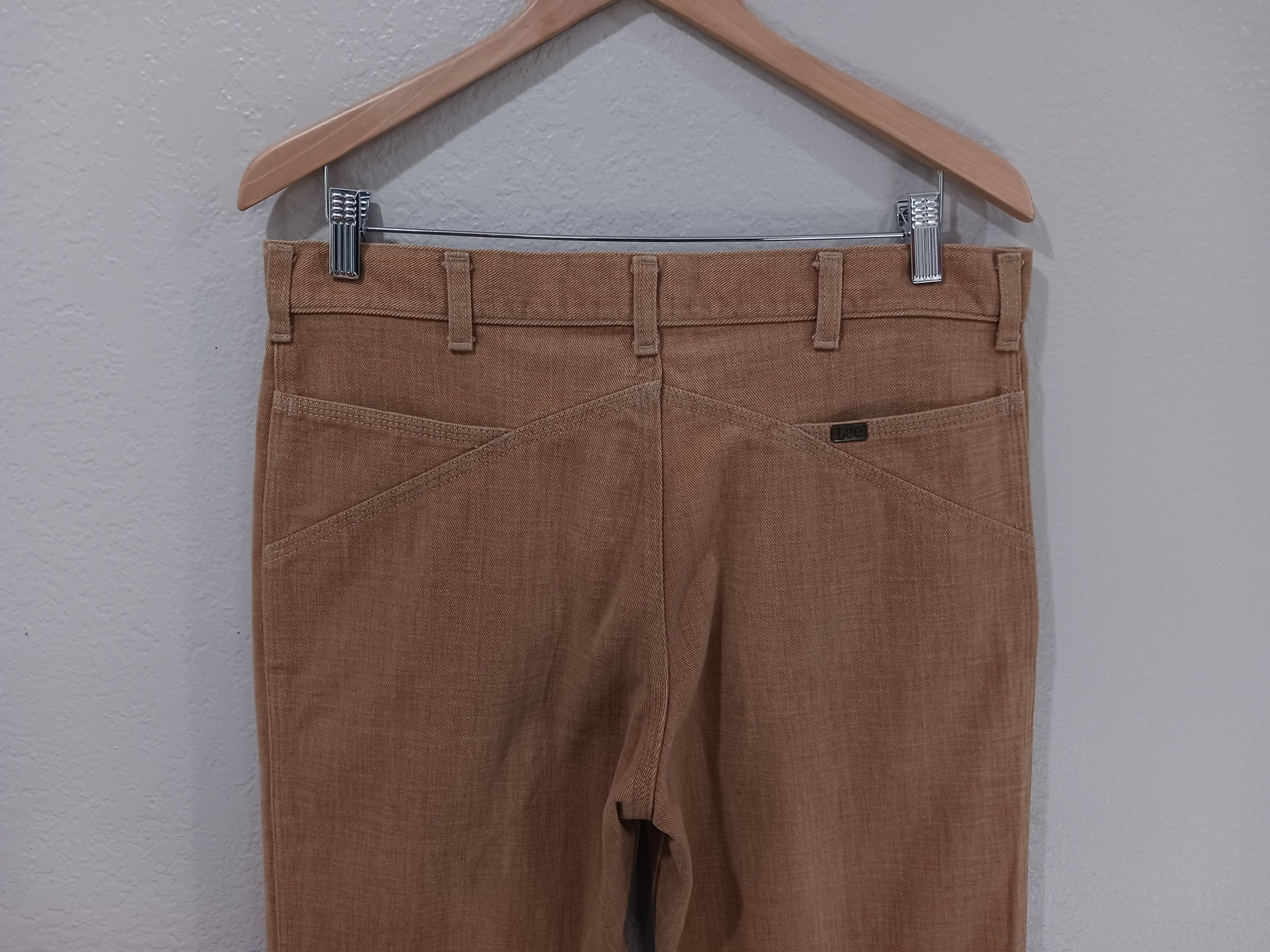 Lee Lee Vintage 1970s "Lee-Set" Sanfor-Set Bell Bottom Jeans Size US 34 / EU 50 - 11 Thumbnail