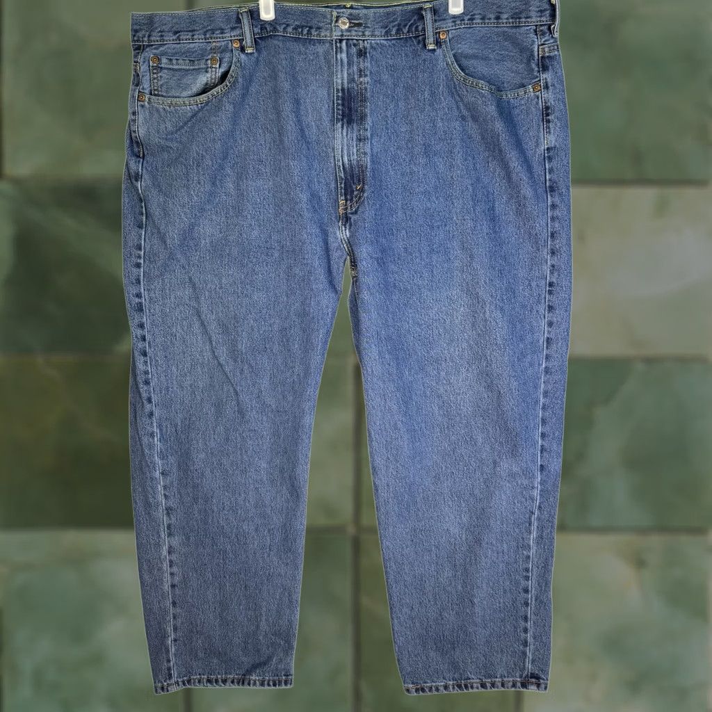 Levi's Levis 550 Jeans Mens 48x29 Blue Relaxed Tapered Denim Medium Wash Jeans Size US 32 / EU 48 - 1 Thumbnail
