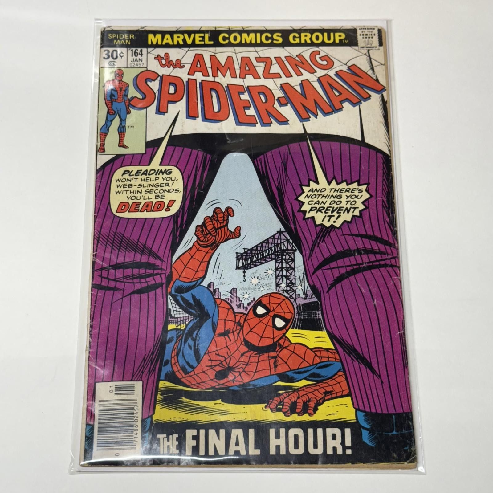Marvel Comics VTG Marvel The Amazing Spider-Man #164 JAN 1977 KINGPIN VG+ Size ONE SIZE - 8 Thumbnail