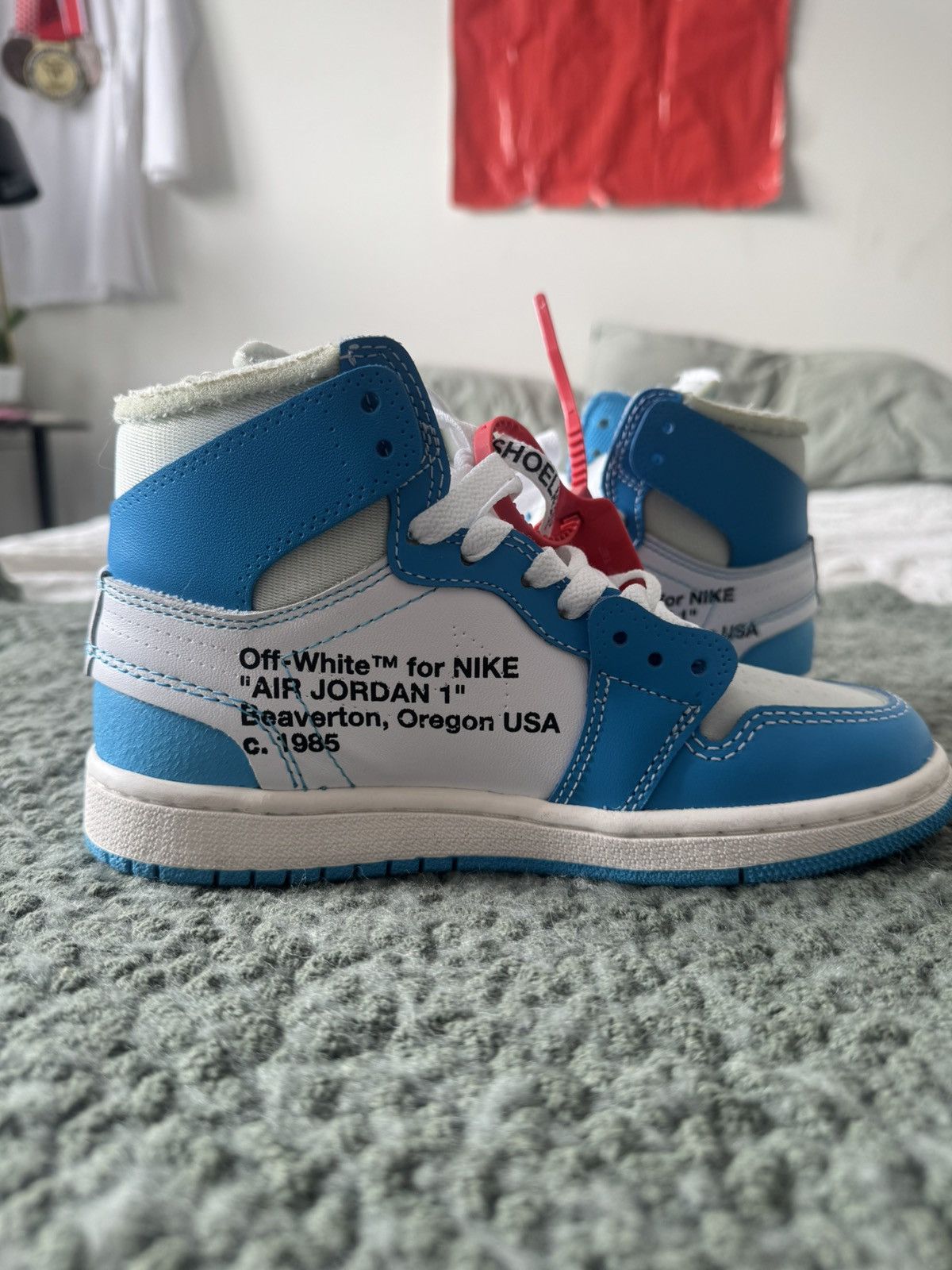 Nike × Off-White Off white jordan 1 unc Size US 5.5 / IT 35.5 - 4 Thumbnail