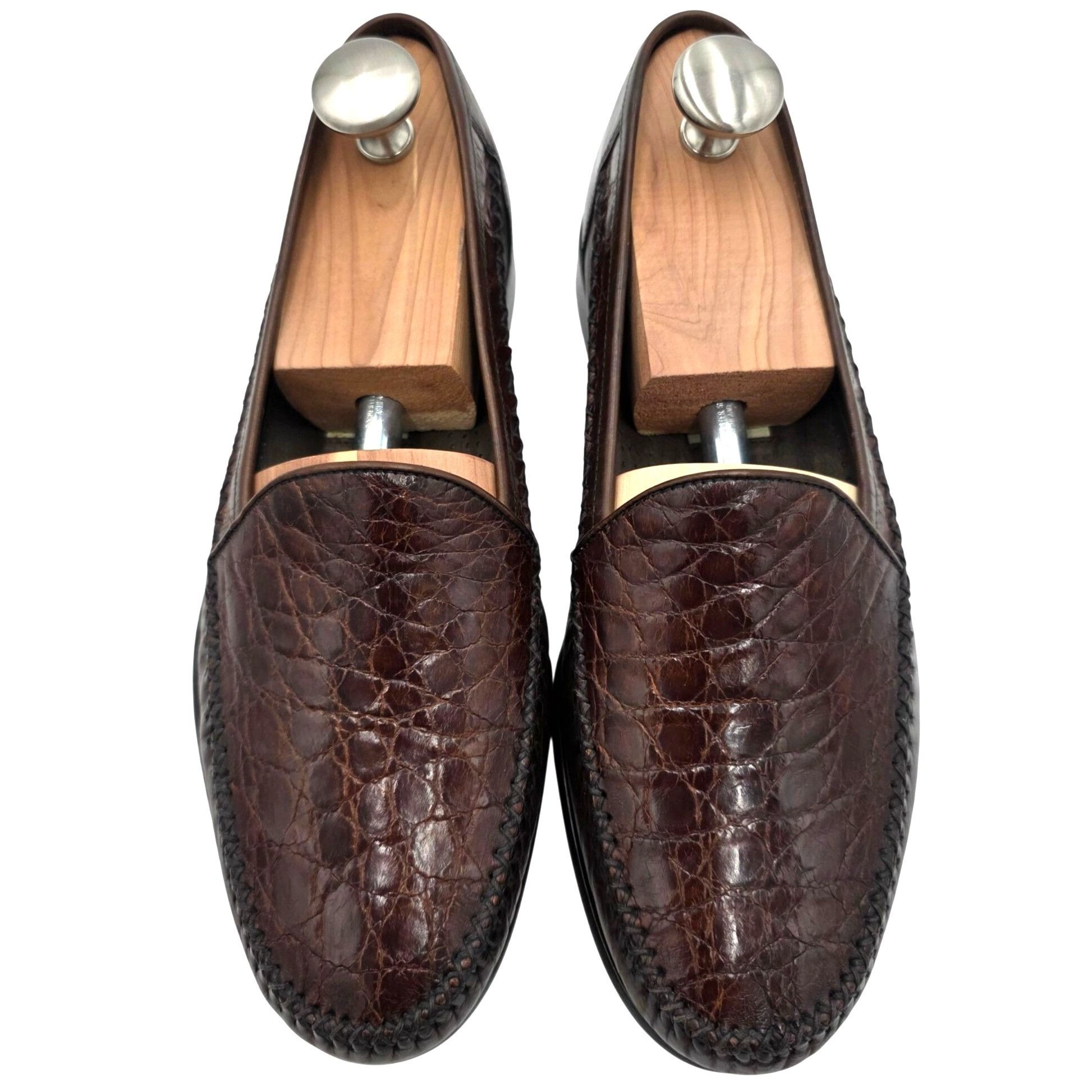 Bragano Worn once? Vintage Bragano Exotic Alligator Italy Loafer 8.5 Size US 8.5 / EU 41-42 - 9 Thumbnail