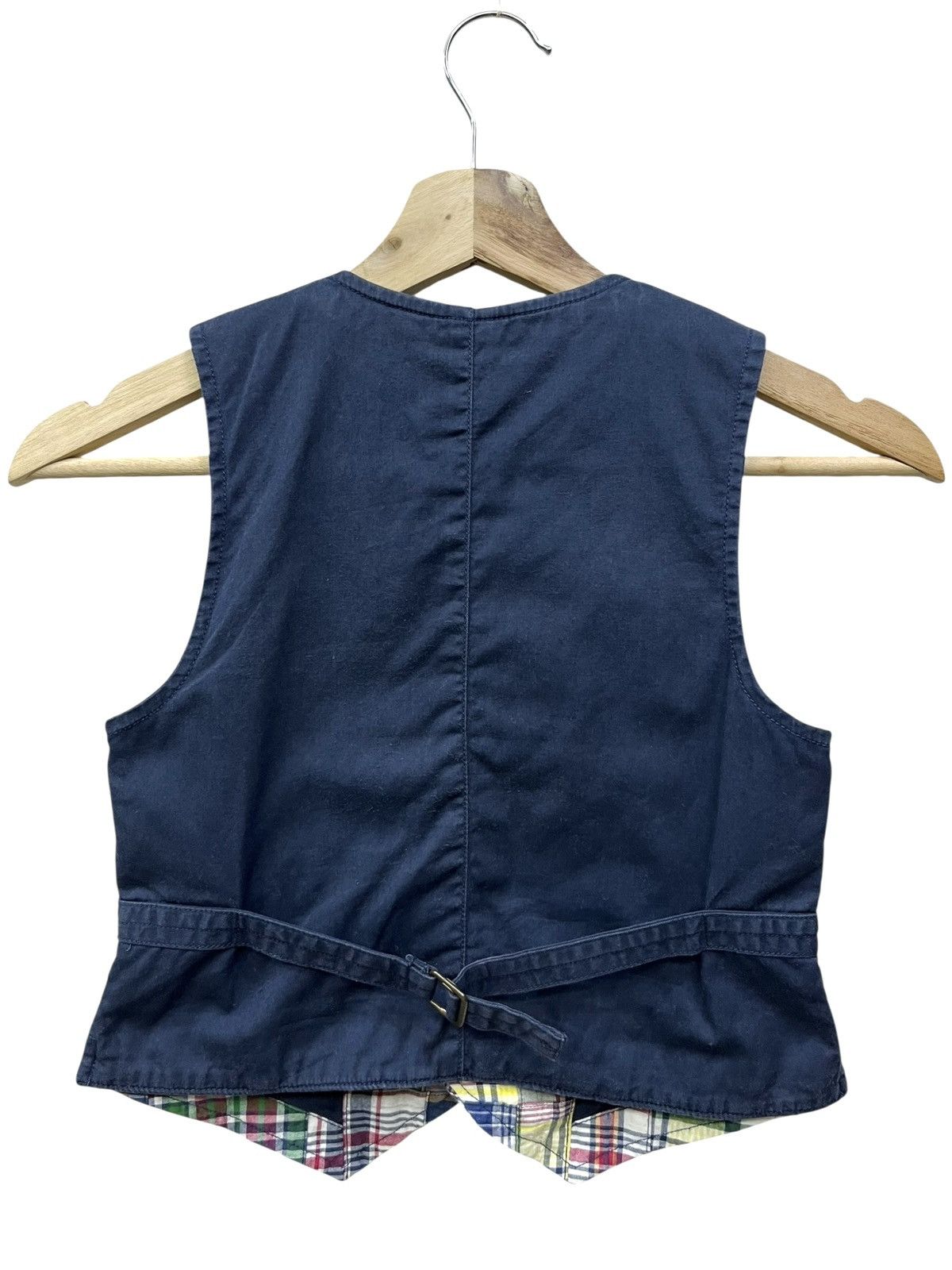 Polo Ralph Lauren Vintage Polo Ralph Lauren Patchwork Madras Plaid Vest Junior Size US XXS / EU 40 - 4 Thumbnail