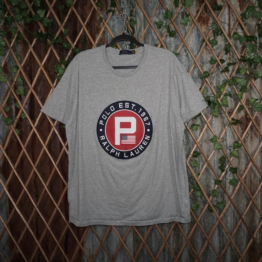 Polo Ralph Lauren XL - Polo Ralph Lauren EST 1967 circle embroider t-shirt Size US XL / EU 56 / 4 - 1 Thumbnail