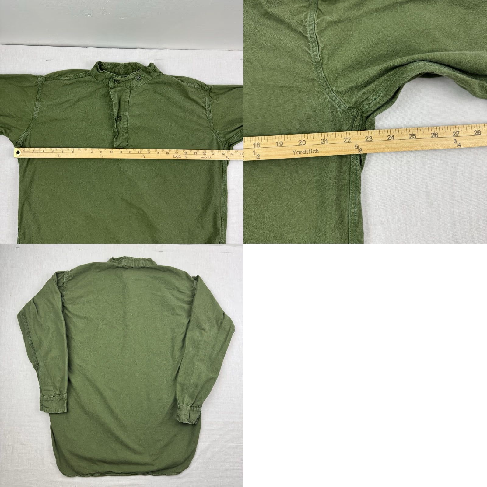Vintage VINTAGE American Long Sleeve Henley Shirt Adult Large Green Hipster Mens Size US L / EU 52-54 / 3 - 8 Thumbnail