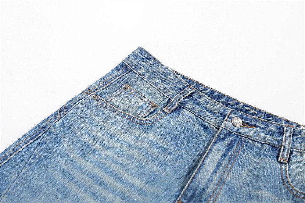 Japanese Brand Men's American-Style Washed & Distressed Flared Jeans Size US 32 / EU 48 - 4 Thumbnail