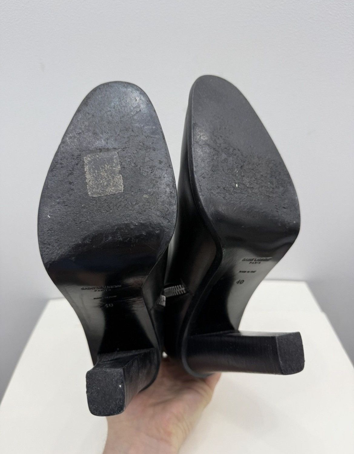 Saint Laurent Paris Saint Laurent Paris Leather Ankle Boot Size US 9 / IT 39 - 8 Thumbnail