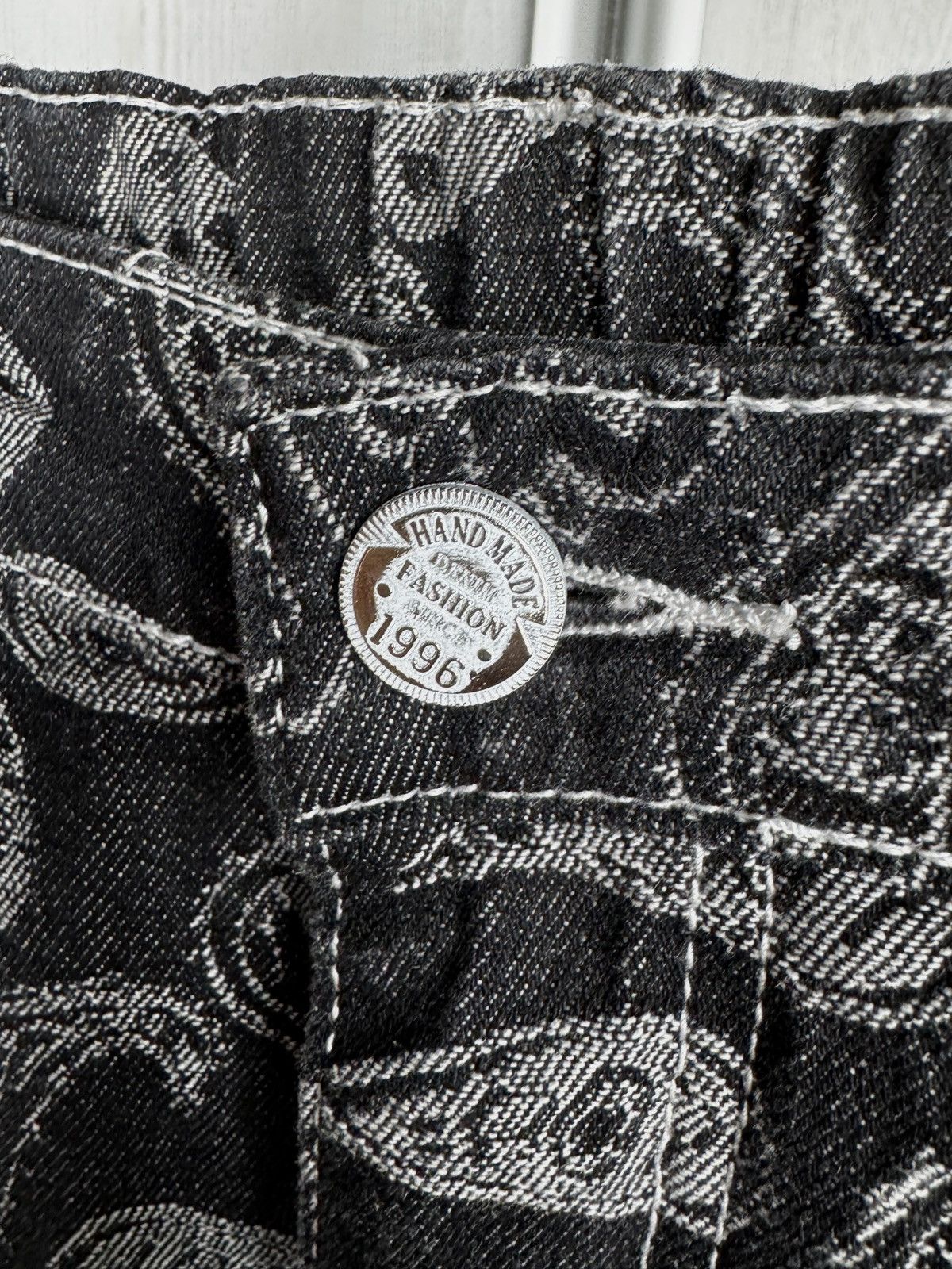 Vintage Vintage double knee carpenter style workwear paisley pants Size US 28 / EU 44 - 7 Thumbnail