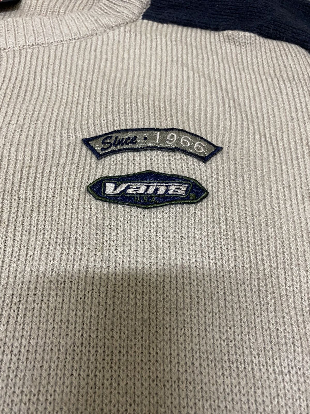 Vans × Vintage Vintage Vans U.S.A Crewneck Knit Sweater (C3) Size US L / EU 52-54 / 3 - 3 Thumbnail