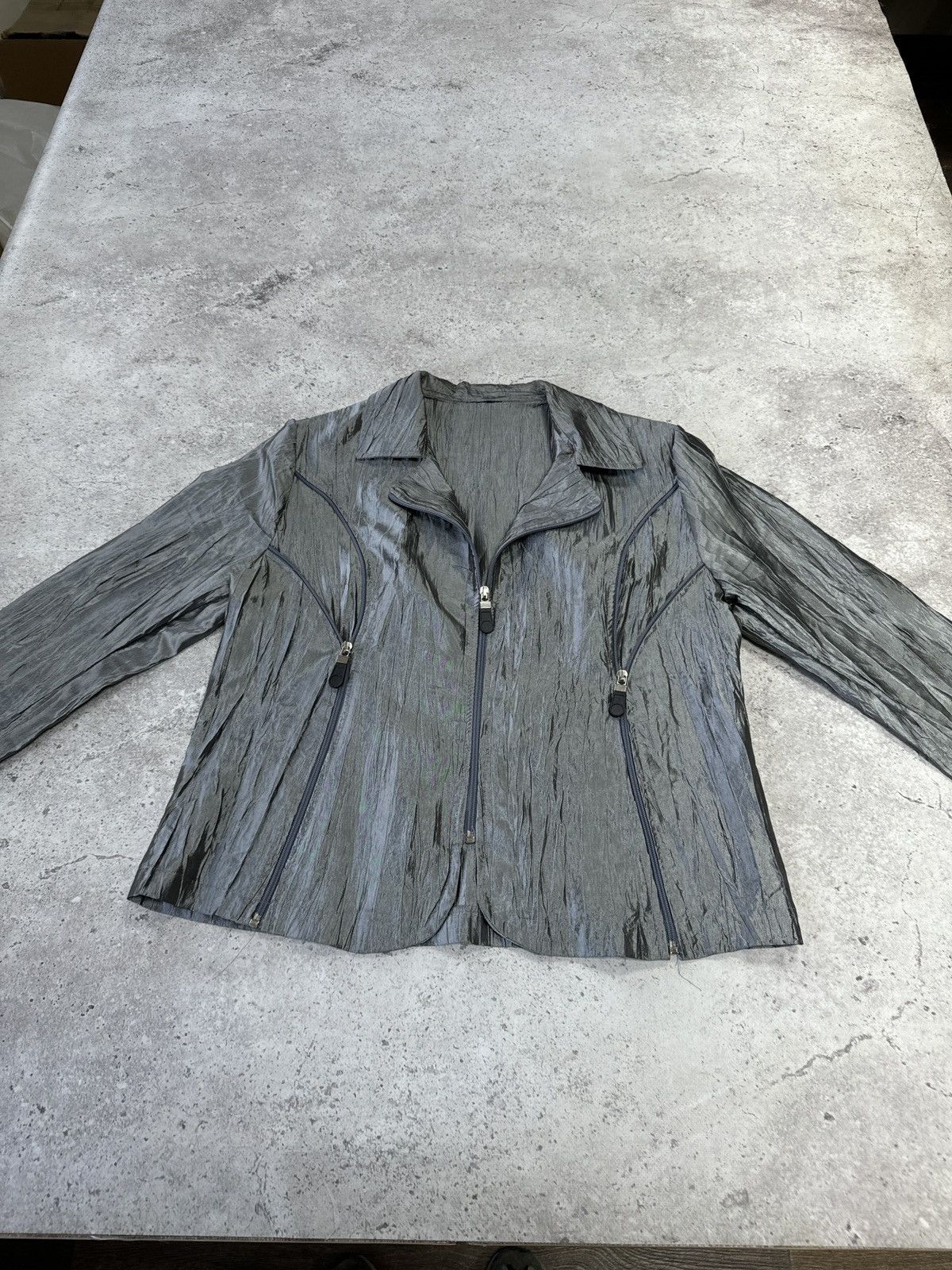 Japanese Brand Vintage Japanese Zip Post Archive/Issey Miyake Style Jacket Size US S / EU 44-46 / 1 - 3 Thumbnail