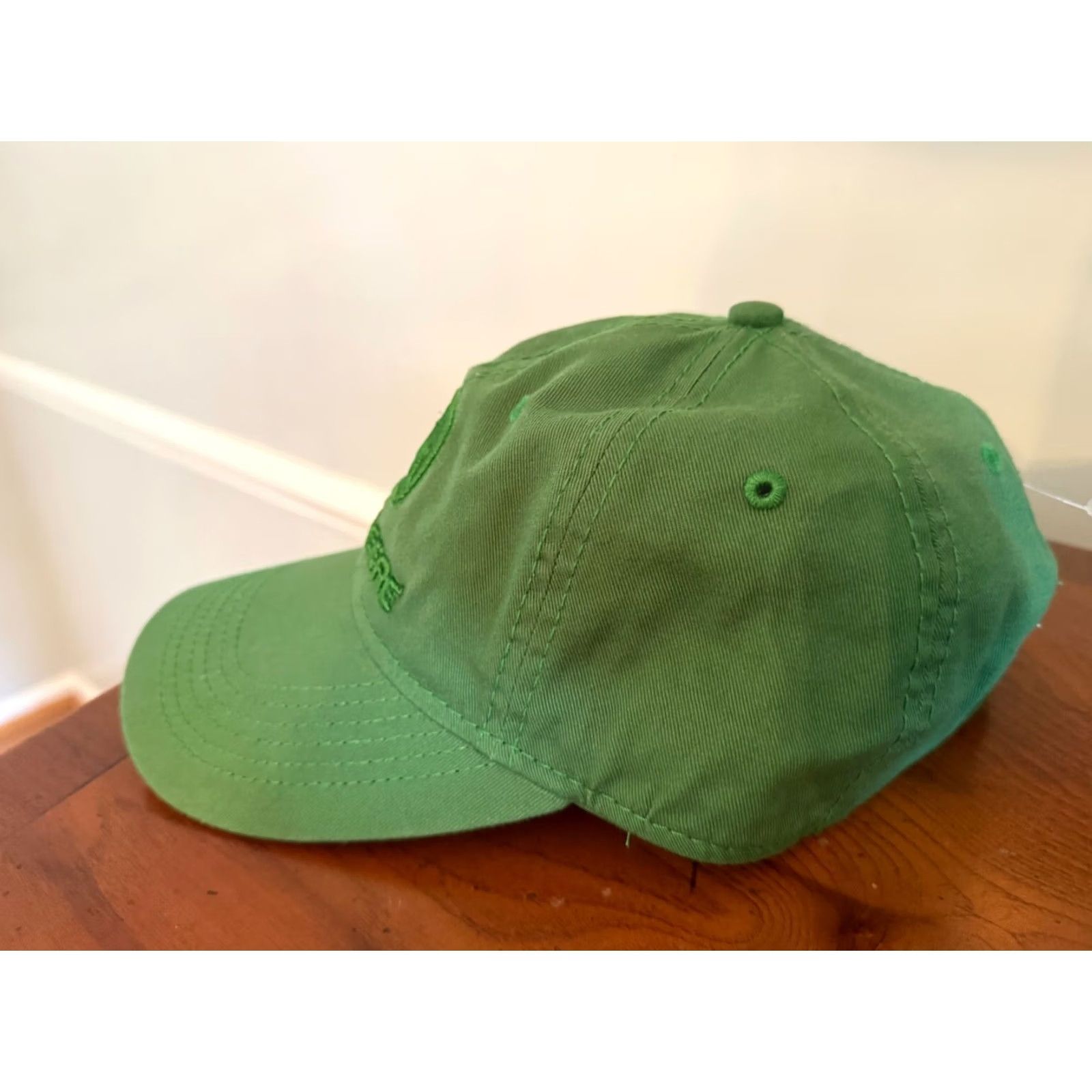 John Deere John Deere Hat Green Adjustable Strapback Baseball Cap Mens- Adult Adjustable Green 100% Cotton Baseball Cap Outdoor Classic Dad Pattern Solid 90s? Size ONE SIZE - 2 Thumbnail