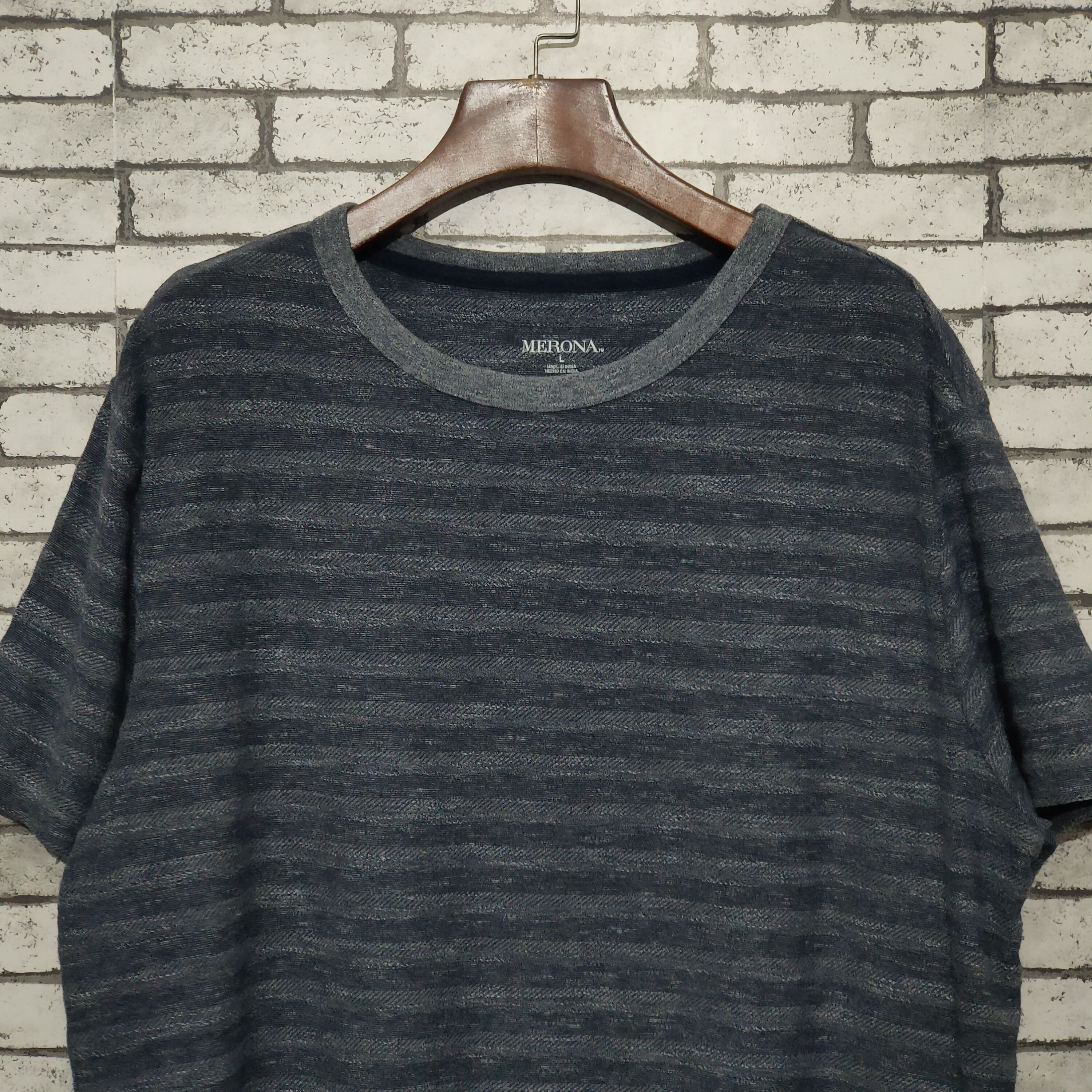 Merona 🔥Merona Stripes L Short Sleeve T-Shirts Size US L / EU 52-54 / 3 - 2 Thumbnail