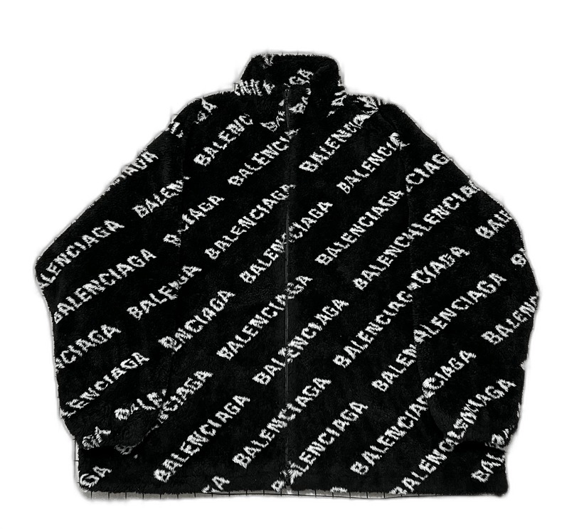 Balenciaga Balenciaga Black and White Logo Jacket Size S / US 4 / IT 40 - 1 Thumbnail