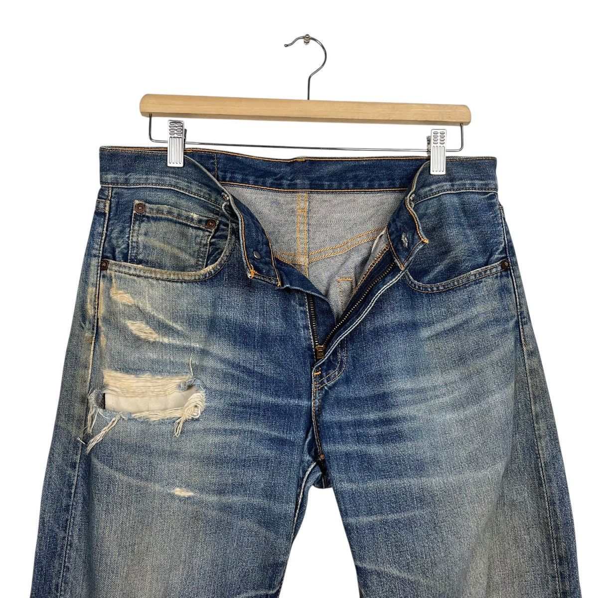 Levi's Vintage Levis Lot 505 Distressed Denim Jeans Size US 34 / EU 50 - 8 Thumbnail