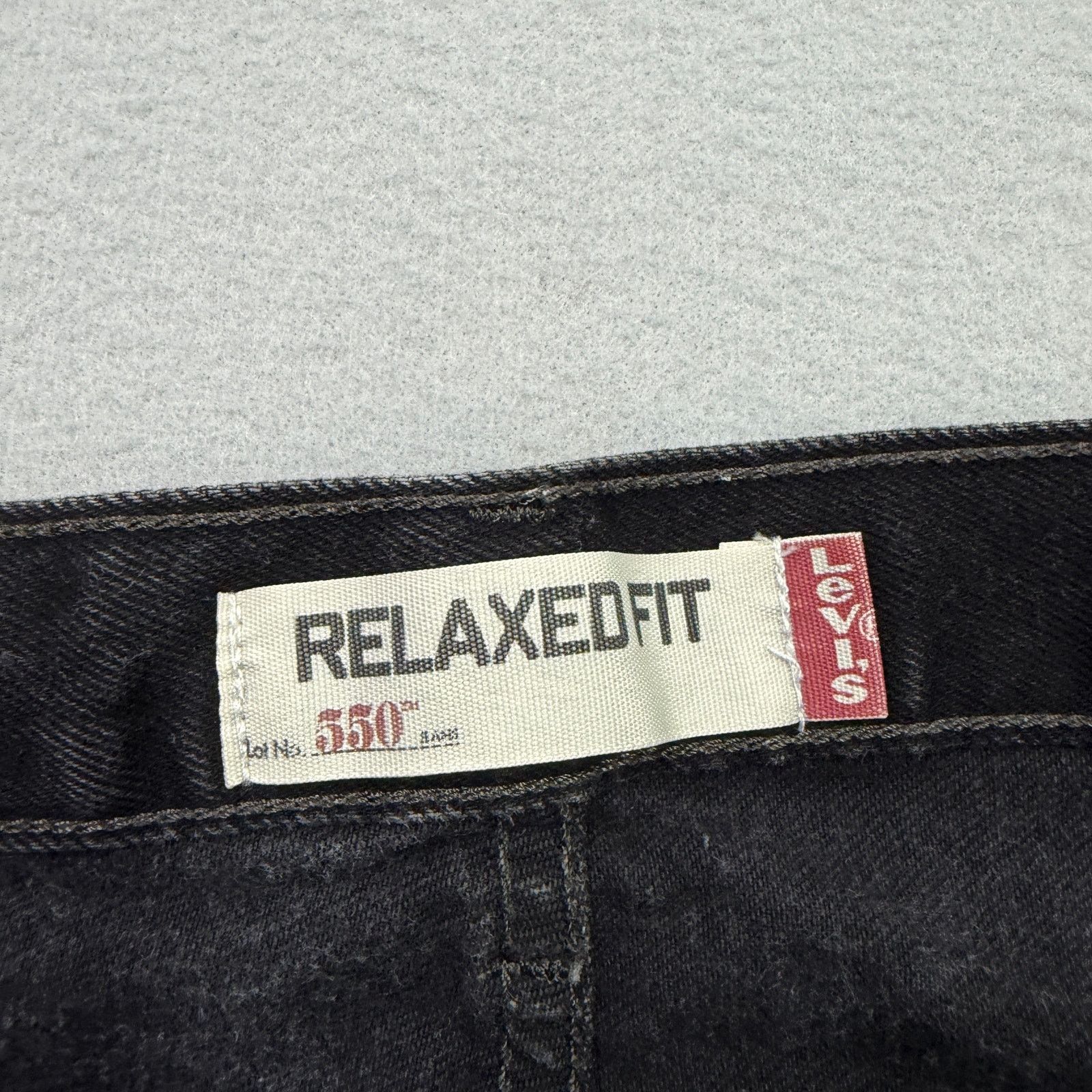 Vintage Vintage Levis 550 Jeans Men's 40x30 Black Straight Fit Size US 40 / EU 56 - 3 Thumbnail