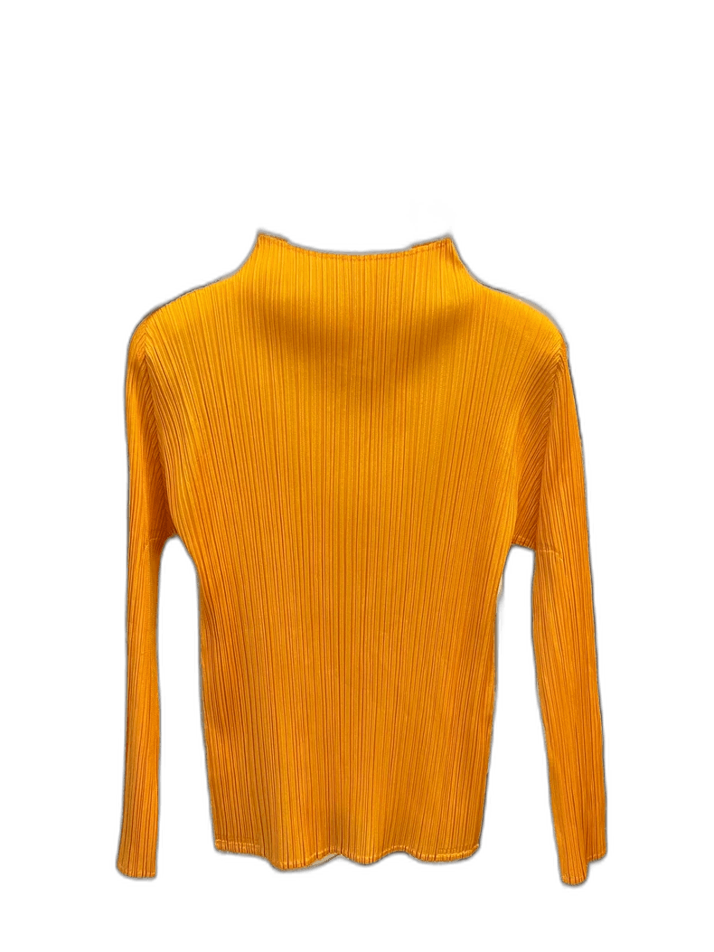 Issey Miyake Issey Miyake Long Sleeve Blouse in Orange-yf Size US M / EU 48-50 / 2 - 1 Thumbnail